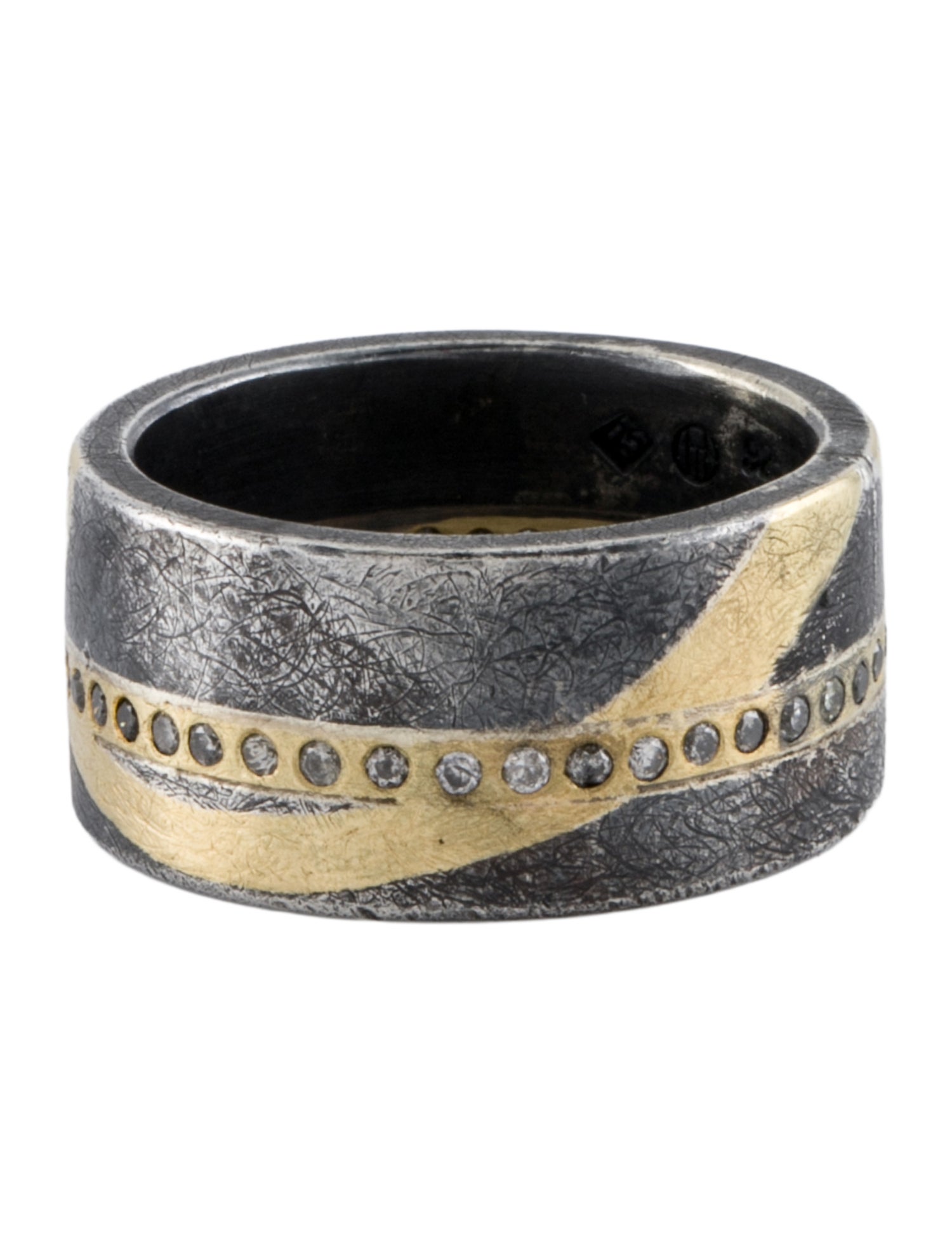 Todd Reed Two-Tone Diamond Wide Band