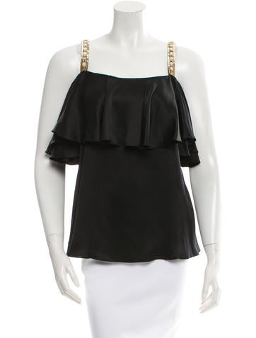 Temperley London Mirror Ball Silk Top w/ Tags