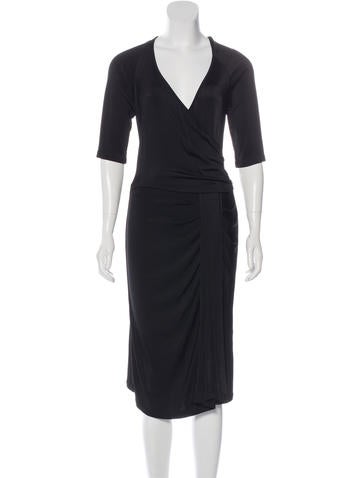 Temperley London Jersey Knit Wrap Dress