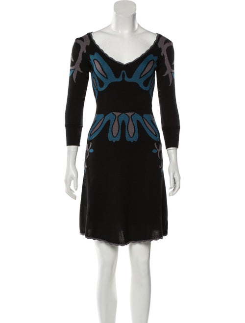 Temperley London Silk Sweater Dress Black