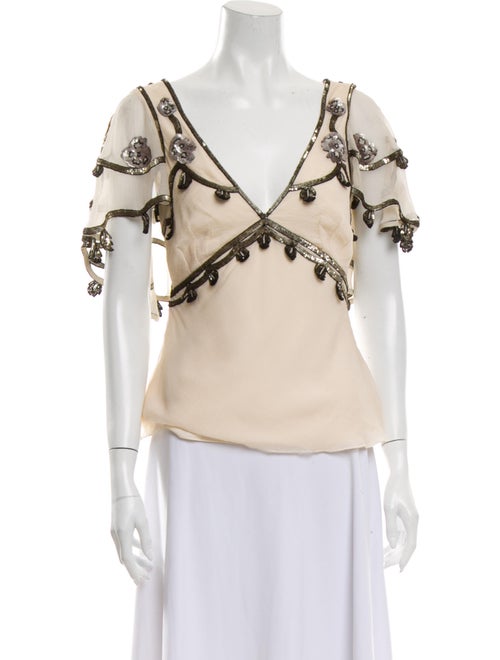Temperley London Silk Printed Blouse
