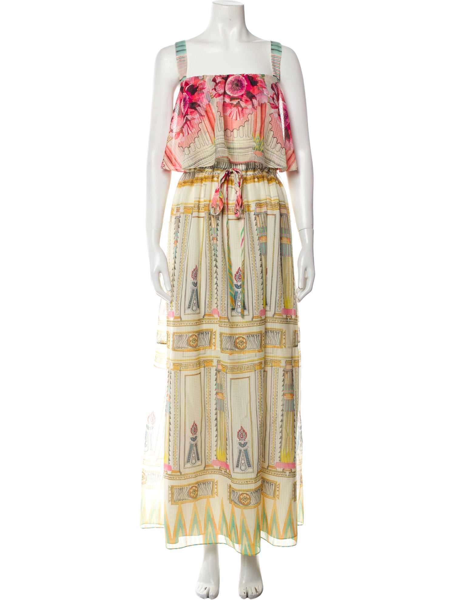 Temperley London Printed Long Dress w/ Tags