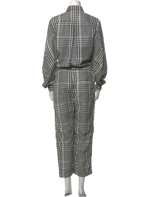 Temperley London Plaid Print Jumpsuit