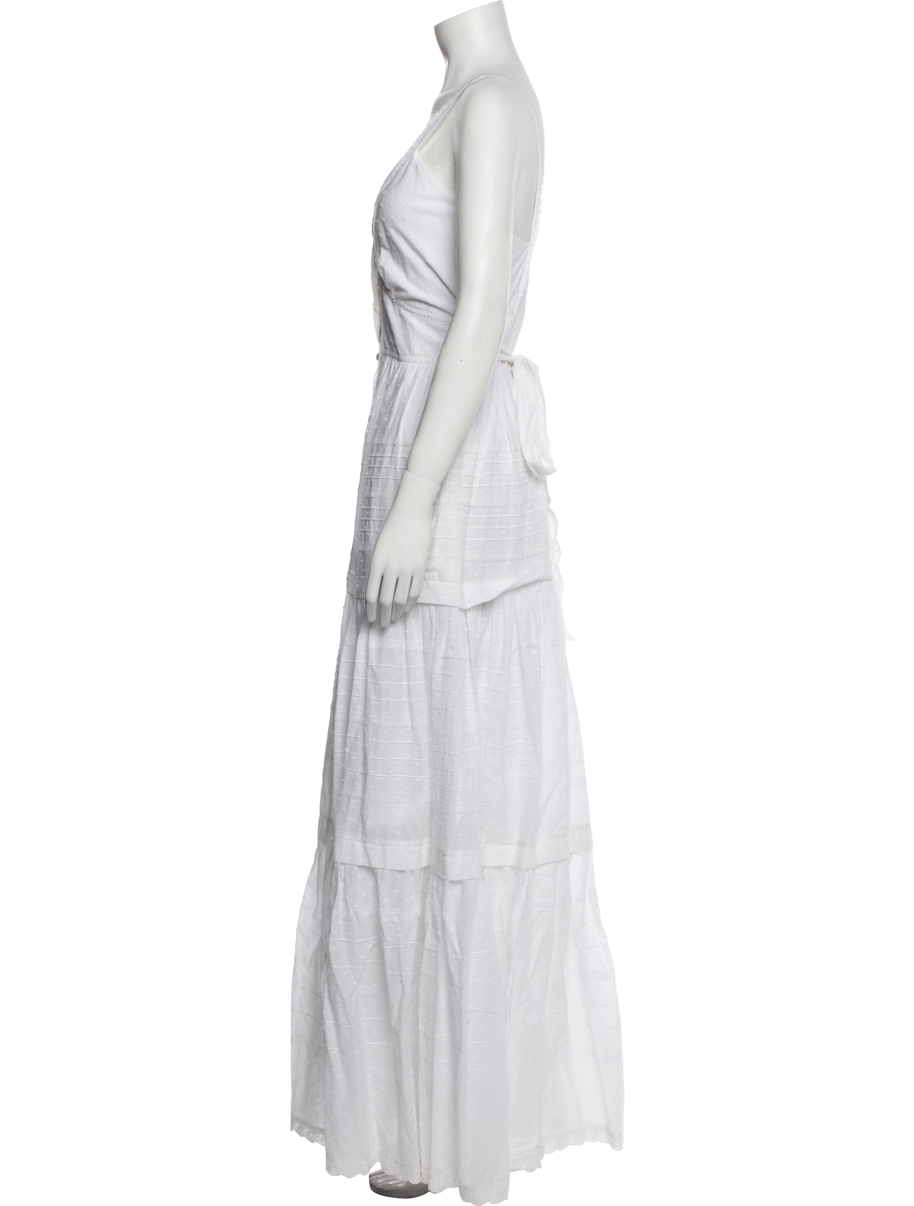 Temperley London V-Neck Long Dress