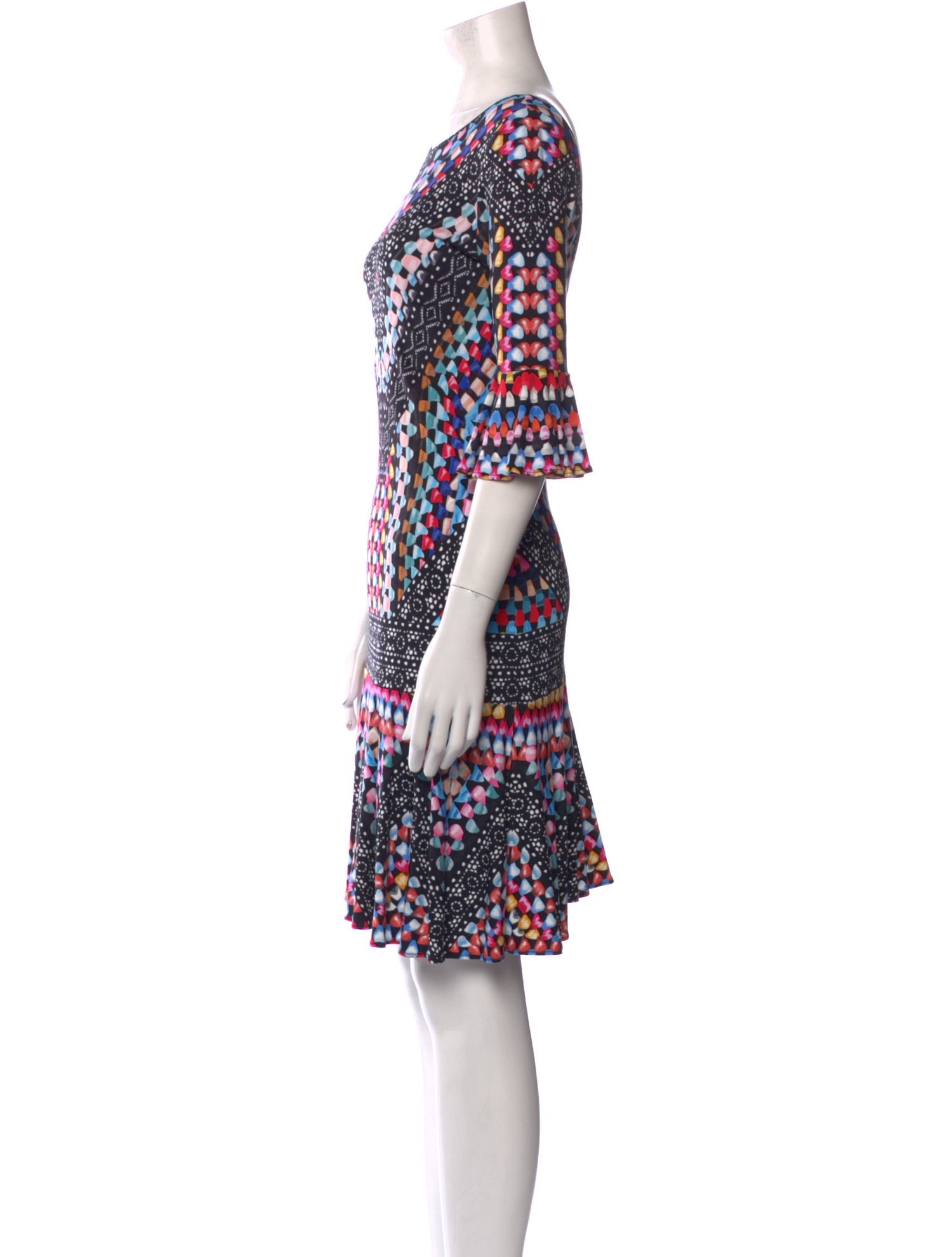 Temperley London Printed Knee-Length Dress