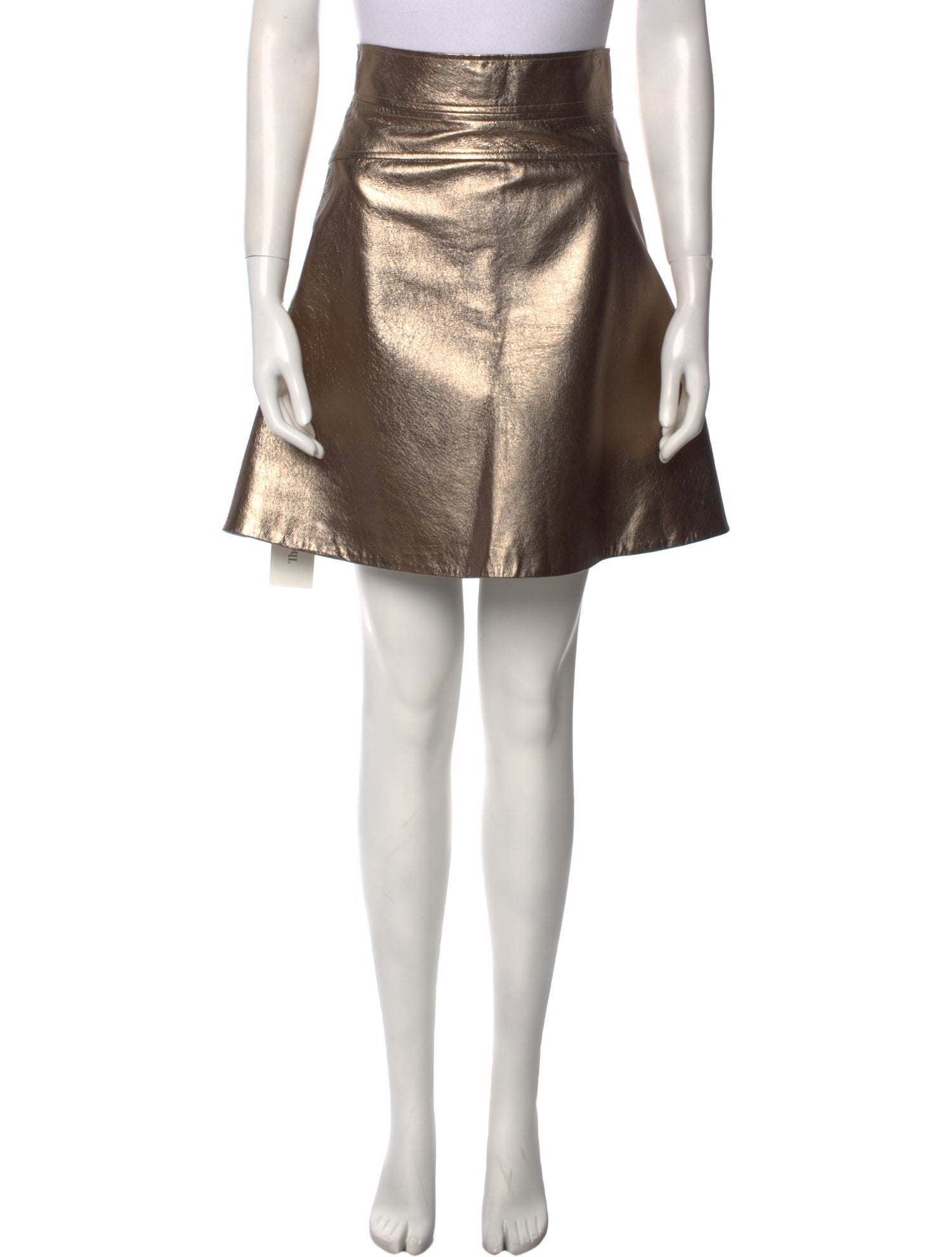 Temperley London Leather Knee-Length Skirt