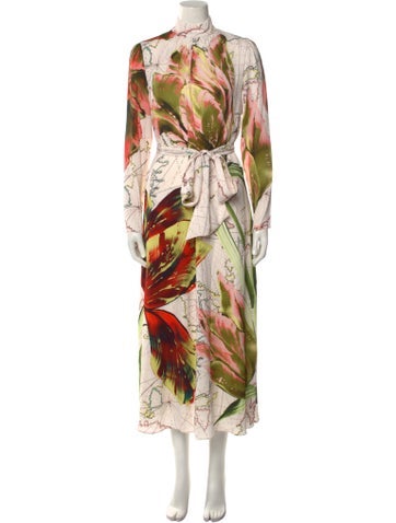 Temperley London Dresses Floral Print Long Dress Us6, Uk10 | M