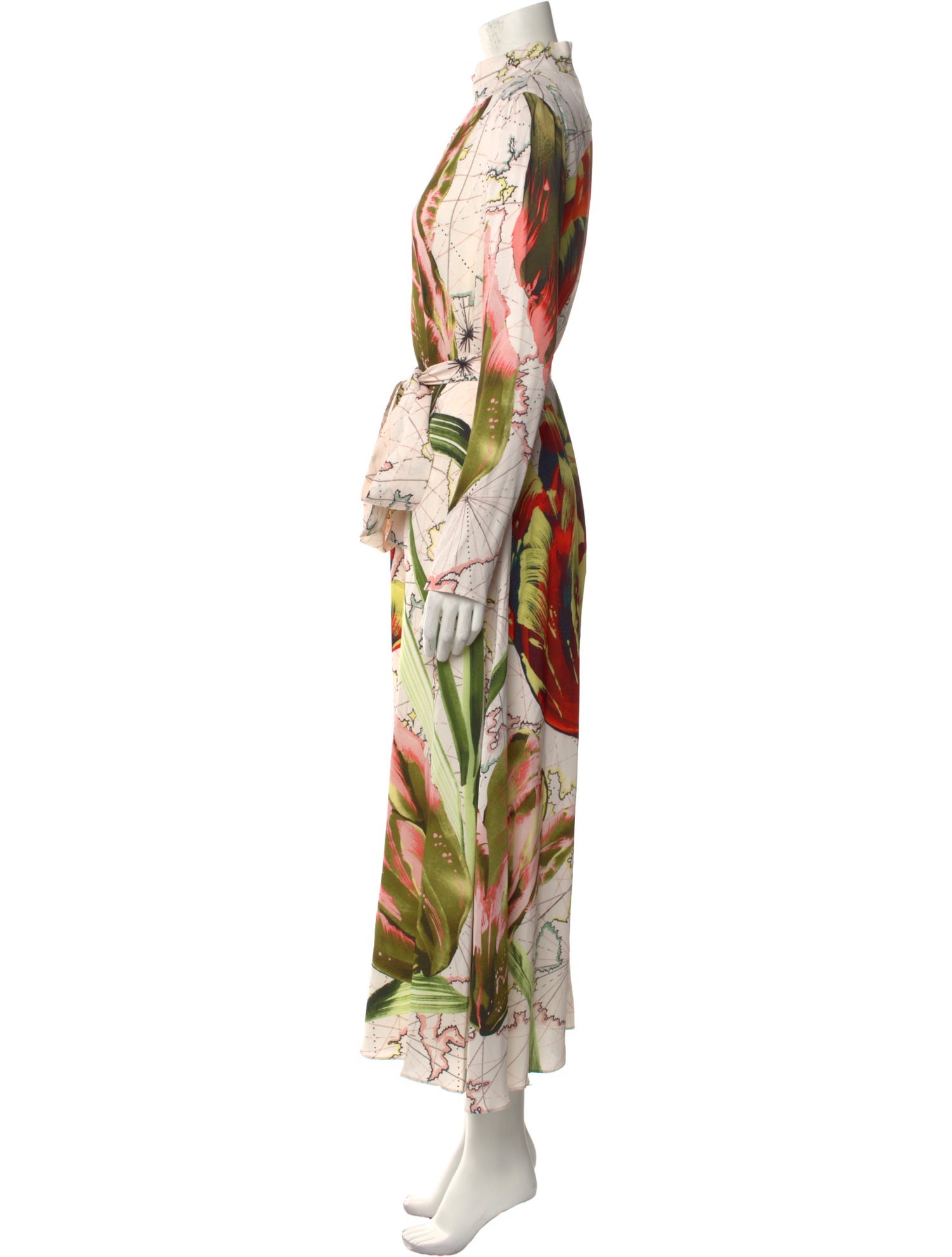 Temperley London Floral Print Long Dress
