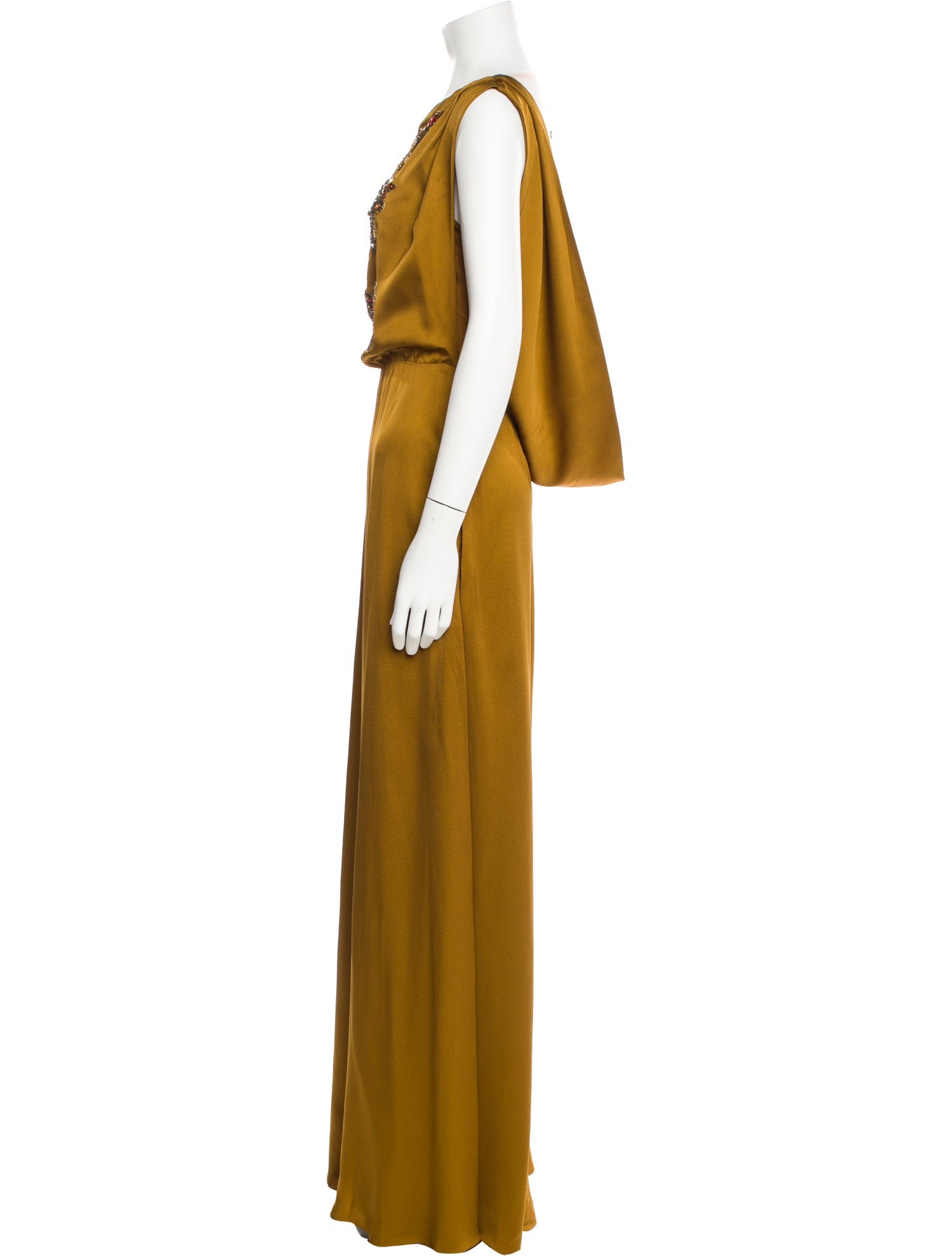 Temperley London Bateau Neckline Long Dress