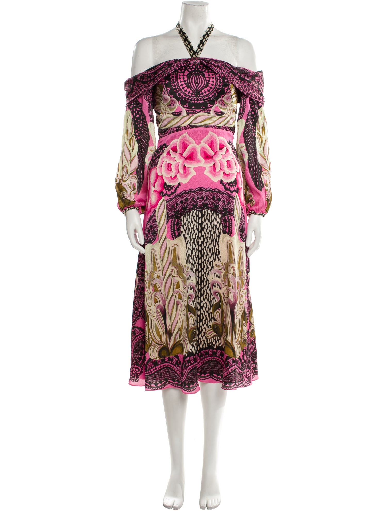 Temperley London Silk Midi Length Dress