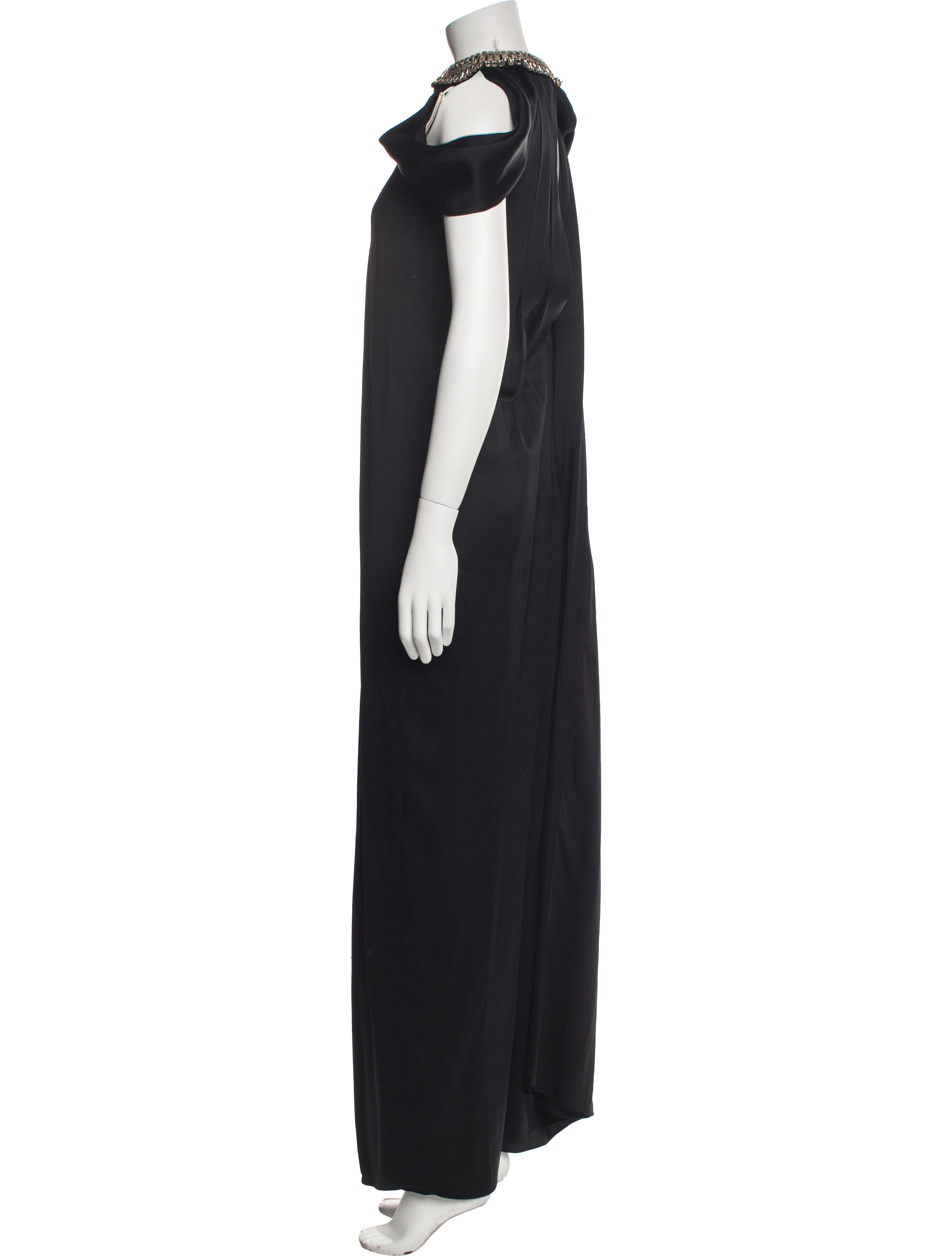 Temperley London Mock Neck Long Dress