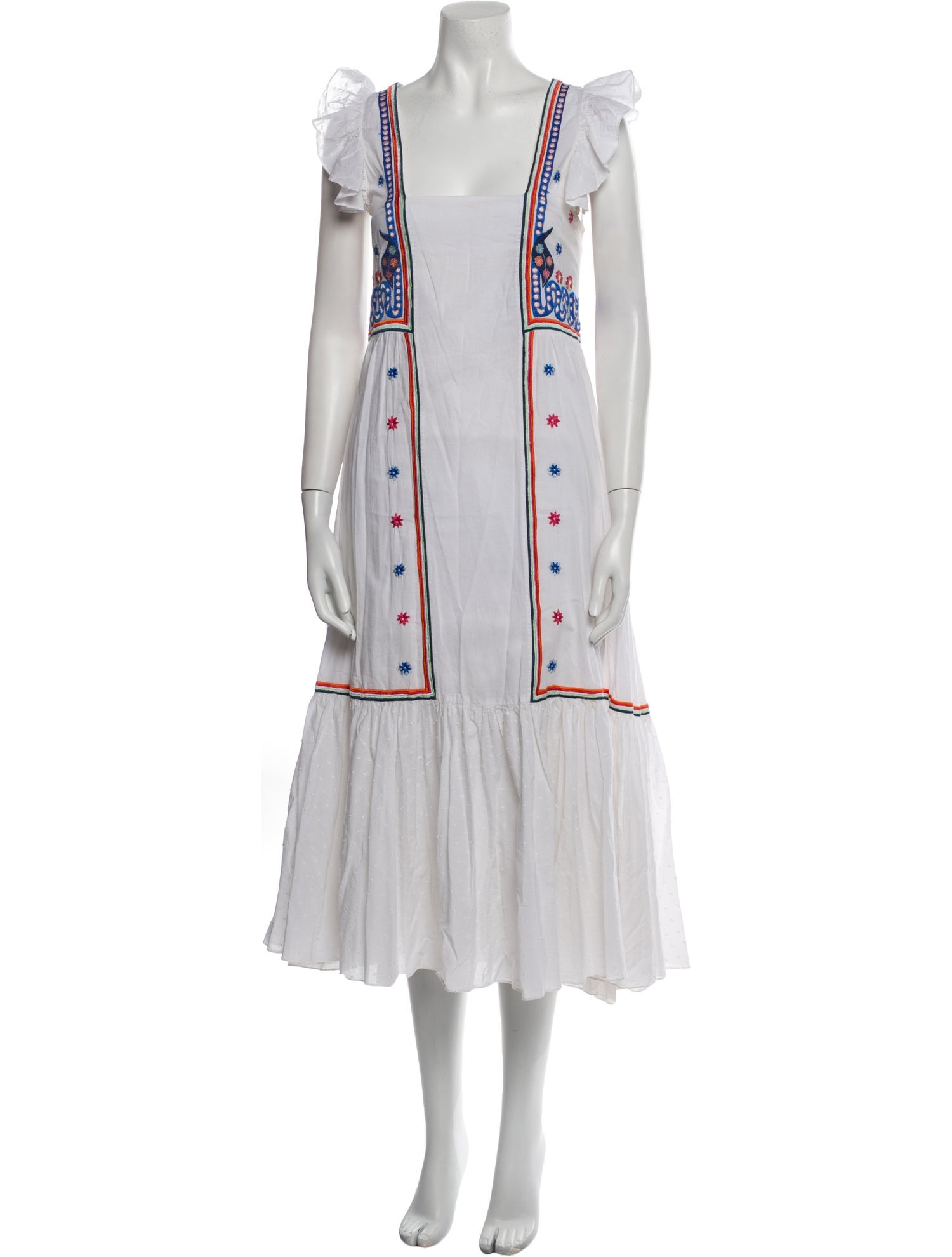 Temperley London Striped Long Dress