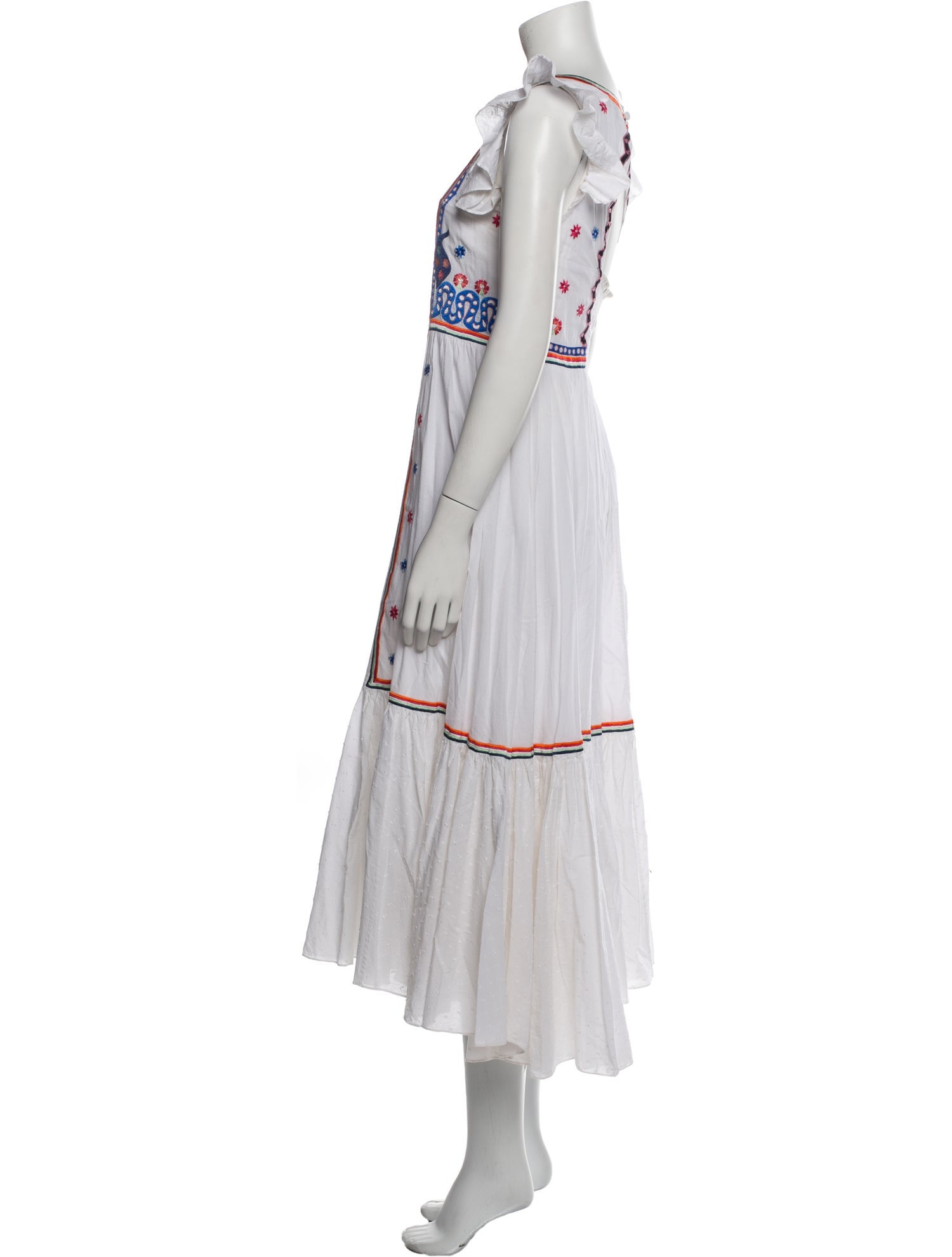 Temperley London Striped Long Dress