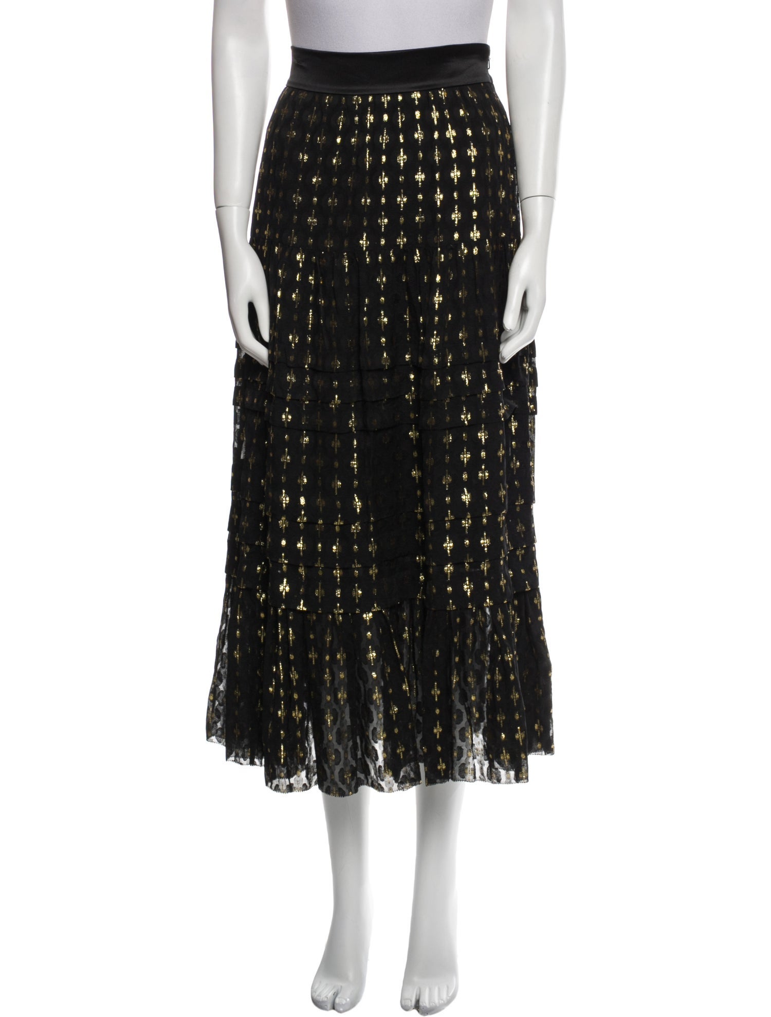 Temperley London Printed Midi Length Skirt