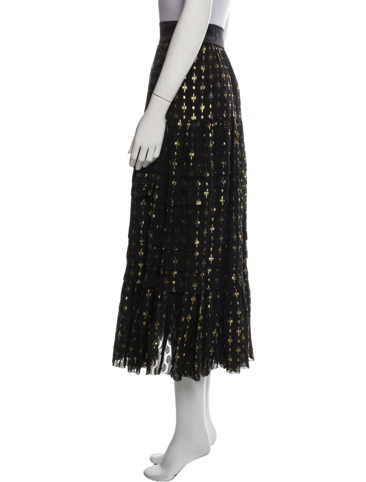 Temperley London Printed Midi Length Skirt