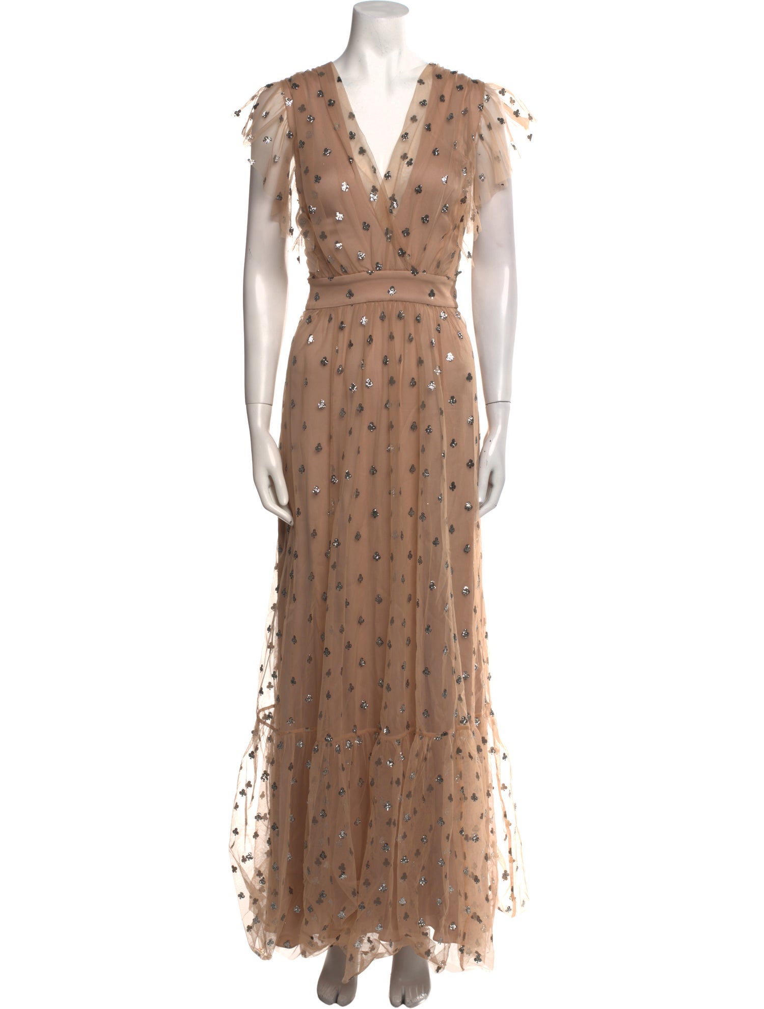 Temperley London Printed Long Dress
