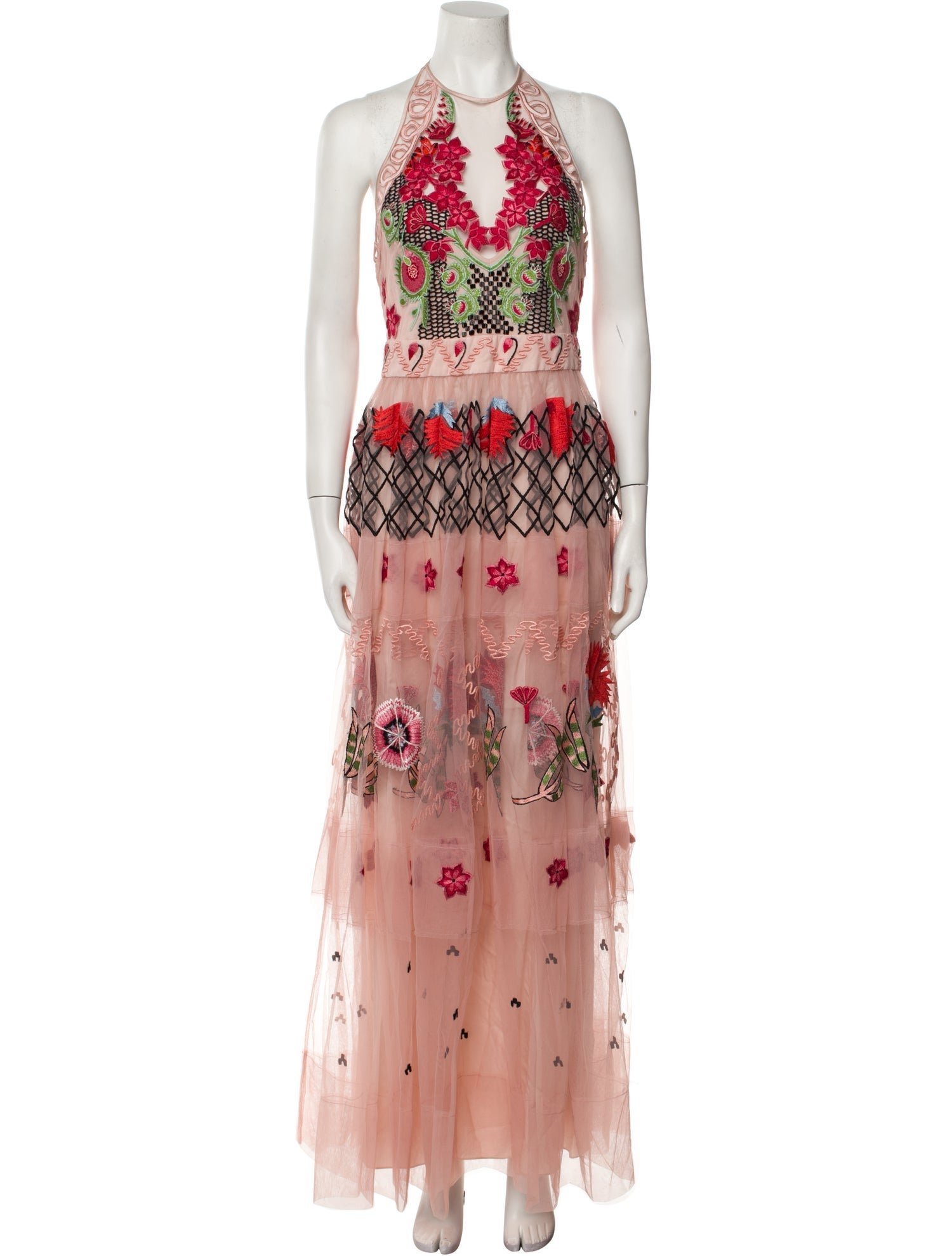 Temperley London Printed Long Dress