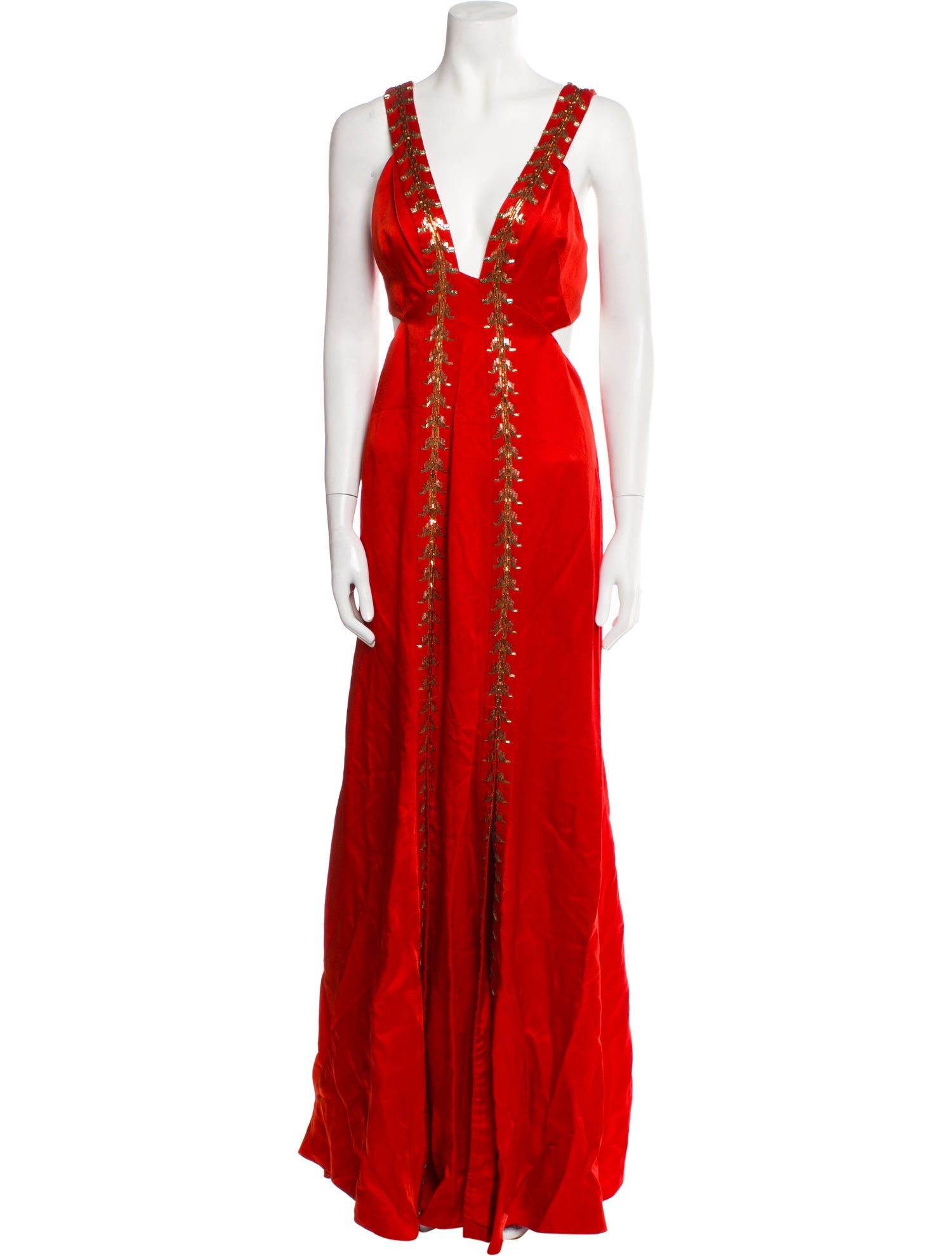 Temperley London Plunge Neckline Long Dress w/ Tags