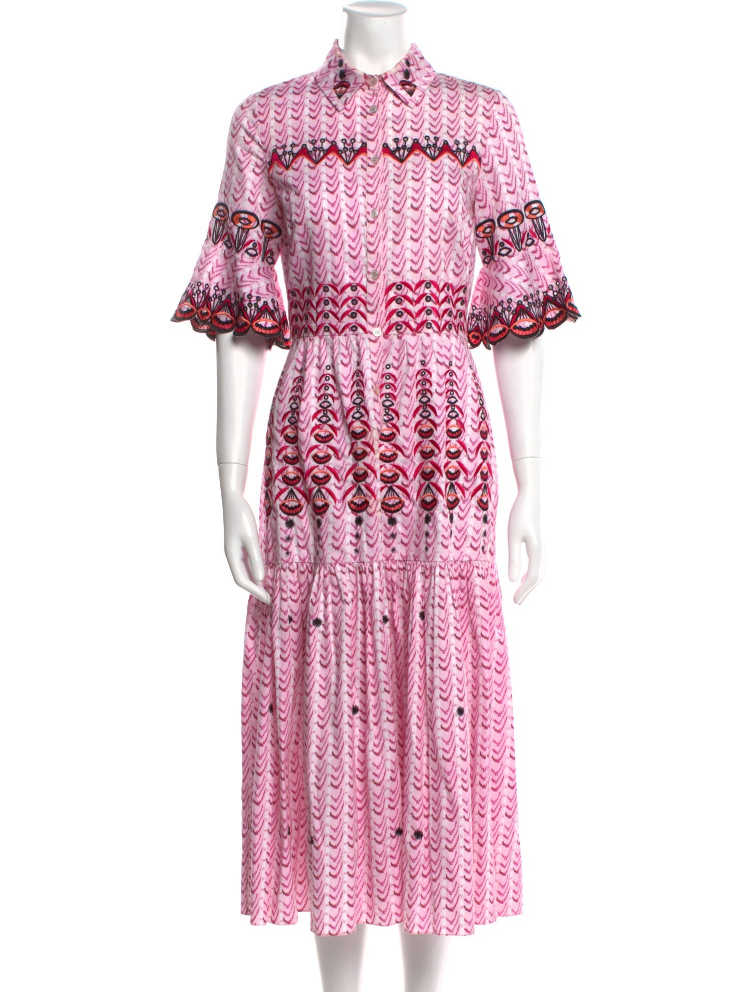Temperley London Printed Midi Length Dress