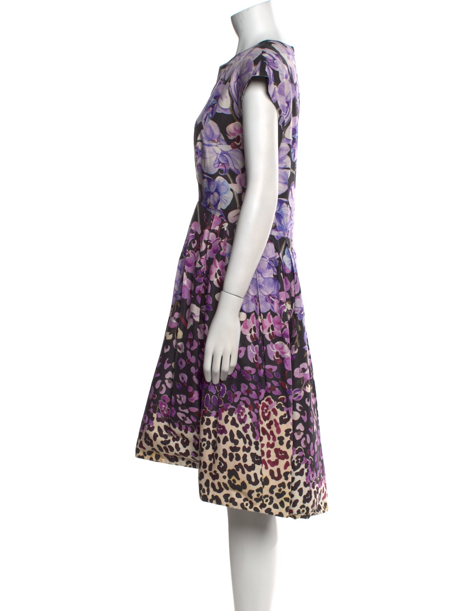 Temperley London Floral Print Midi Length Dress