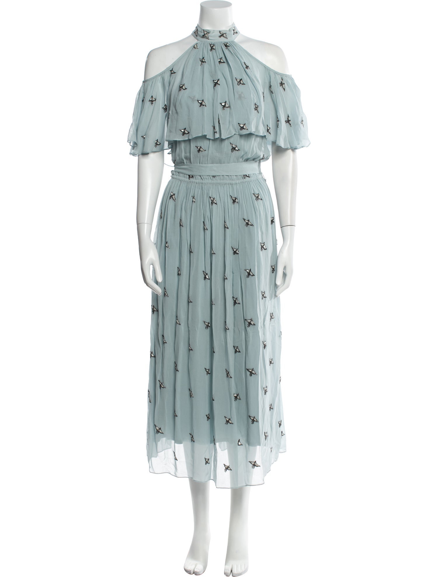 Temperley London Printed Midi Length Dress