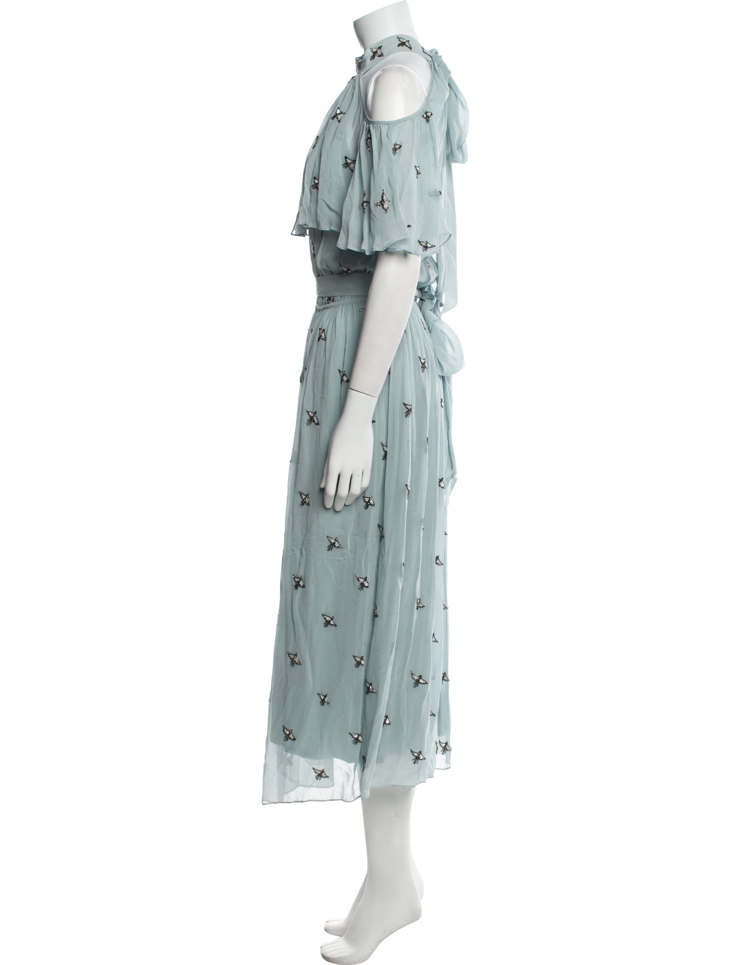 Temperley London Printed Midi Length Dress
