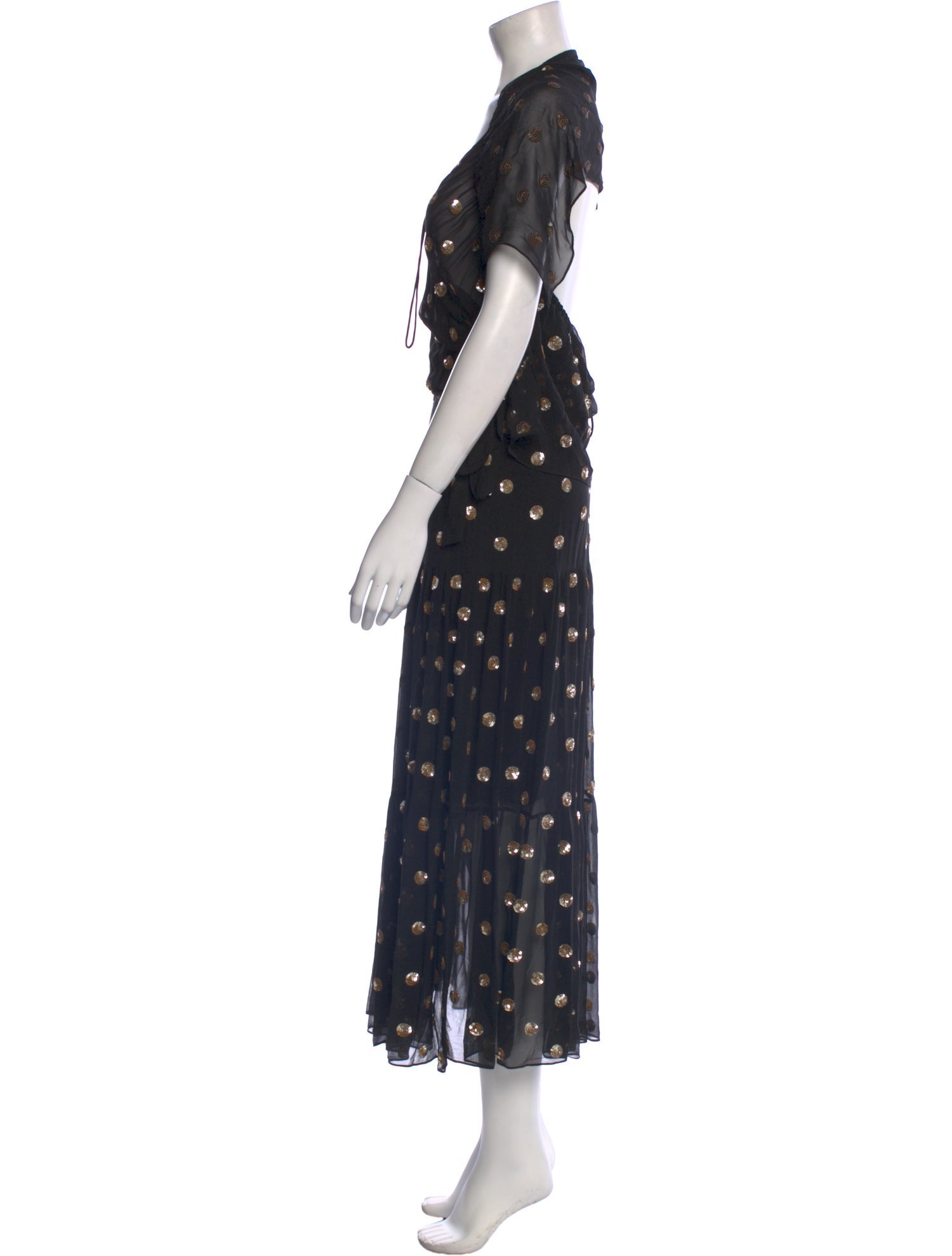 Temperley London Floral Print Long Dress