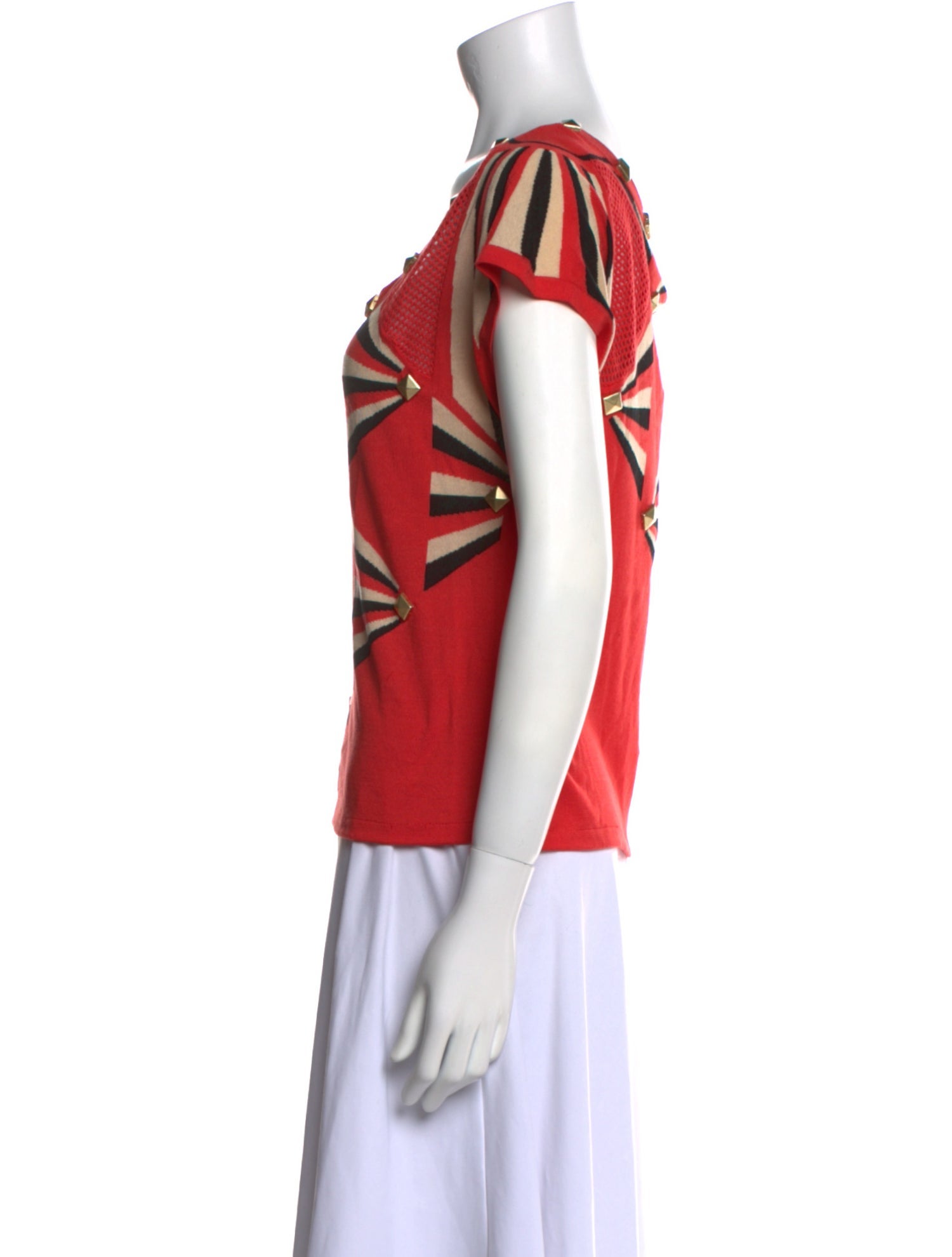Temperley London Printed Scoop Neck Sweater