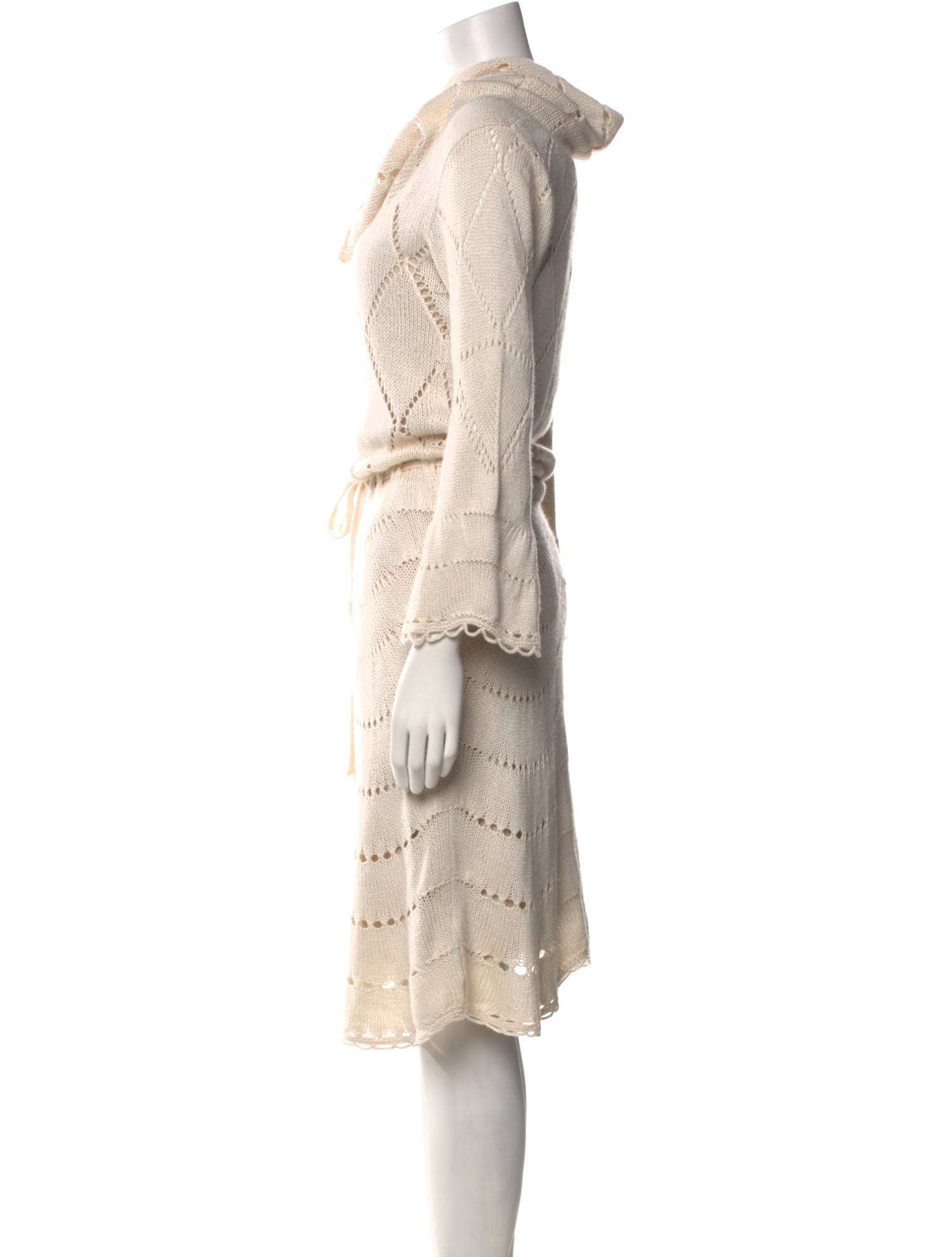 Temperley London Cowl Neck Midi Length Dress