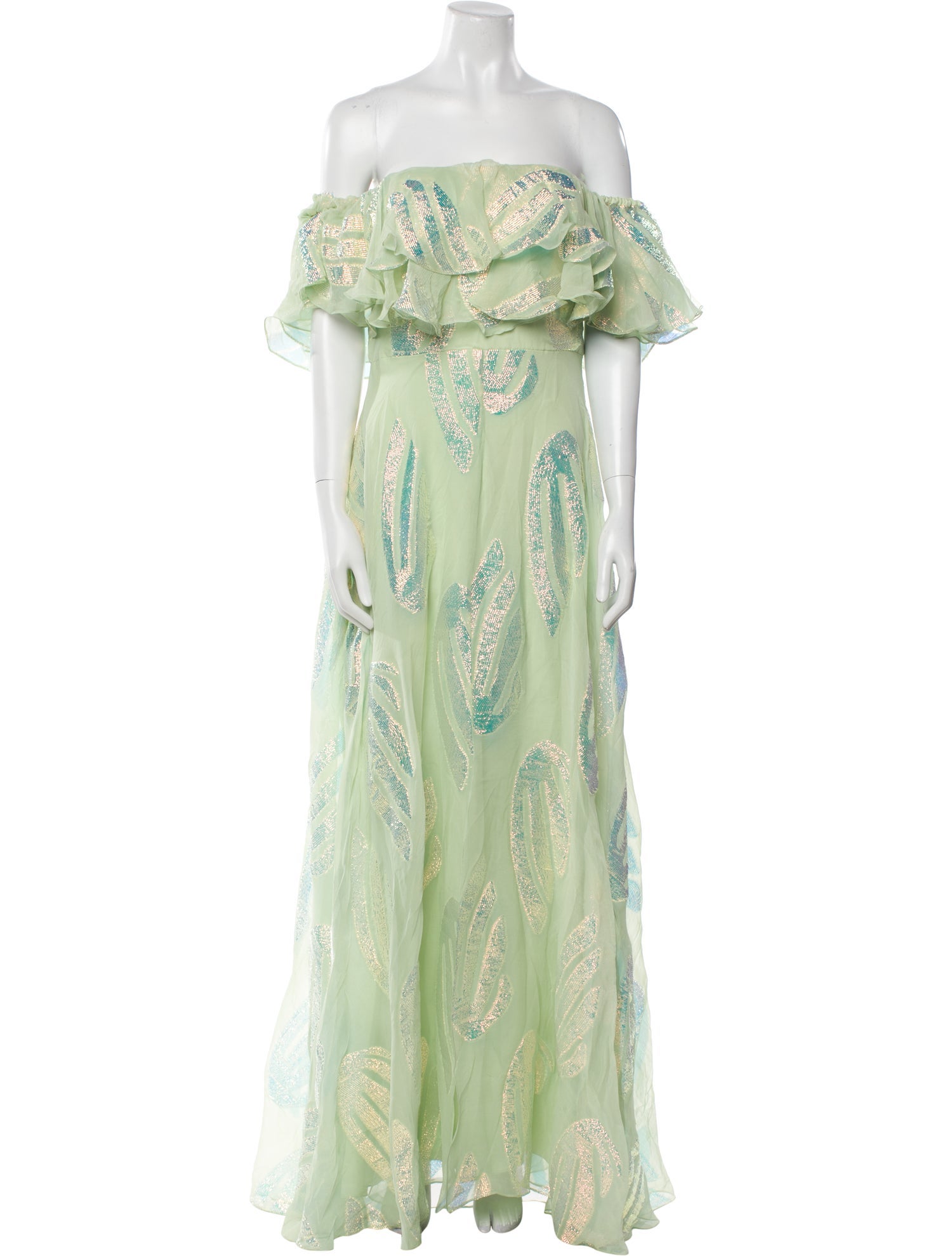 Temperley London Paisley Print Long Dress