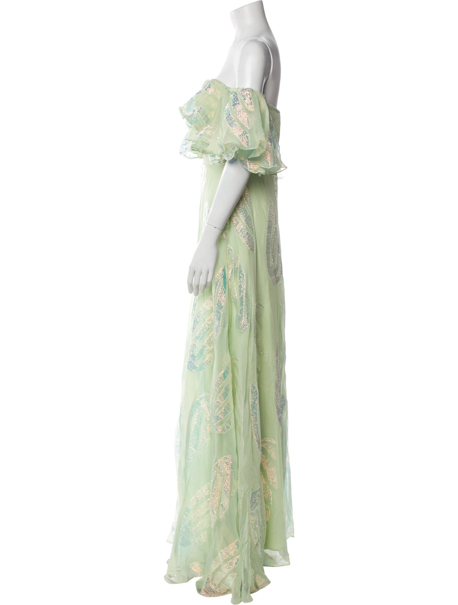 Temperley London Paisley Print Long Dress
