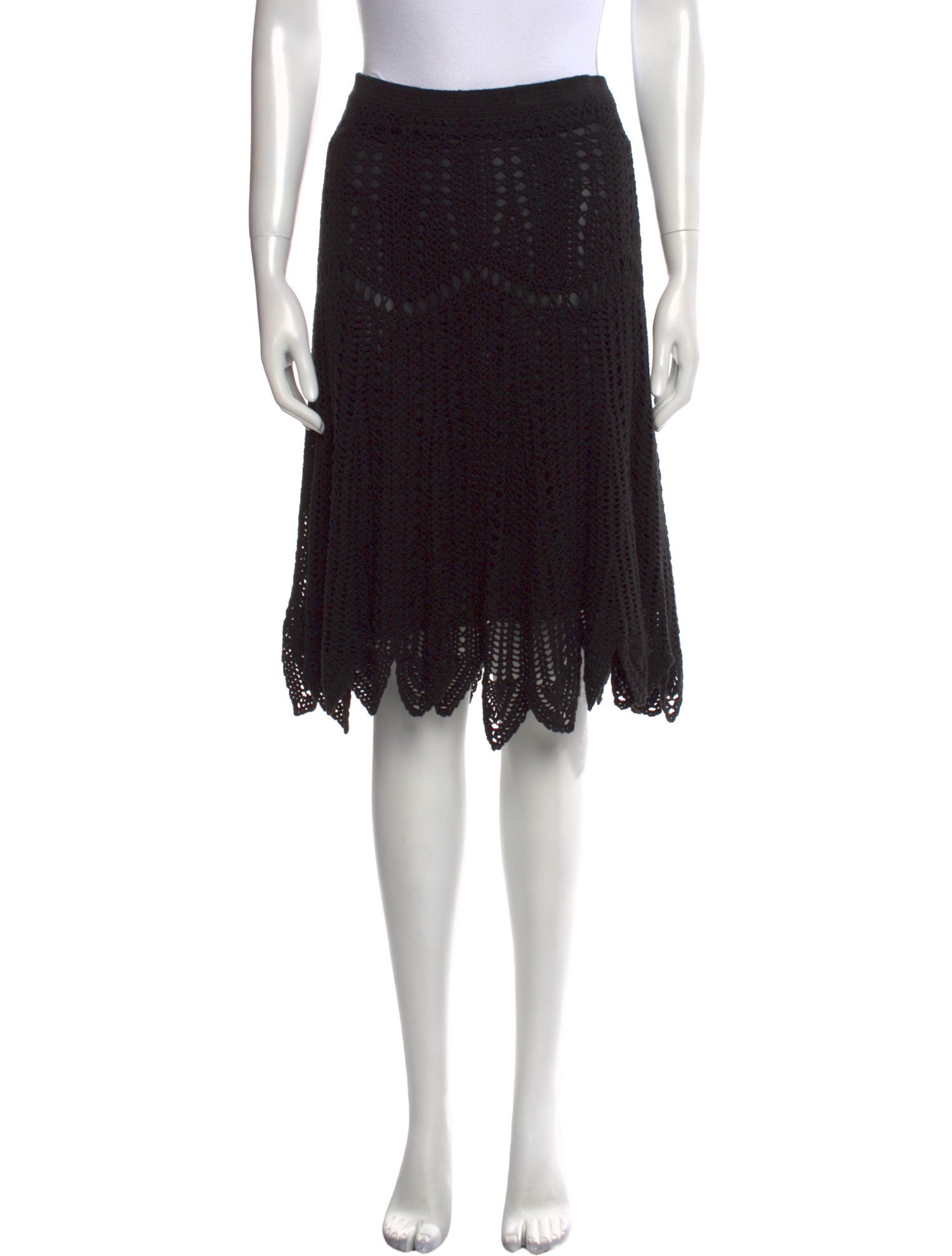 Temperley London Linen Knee-Length Skirt