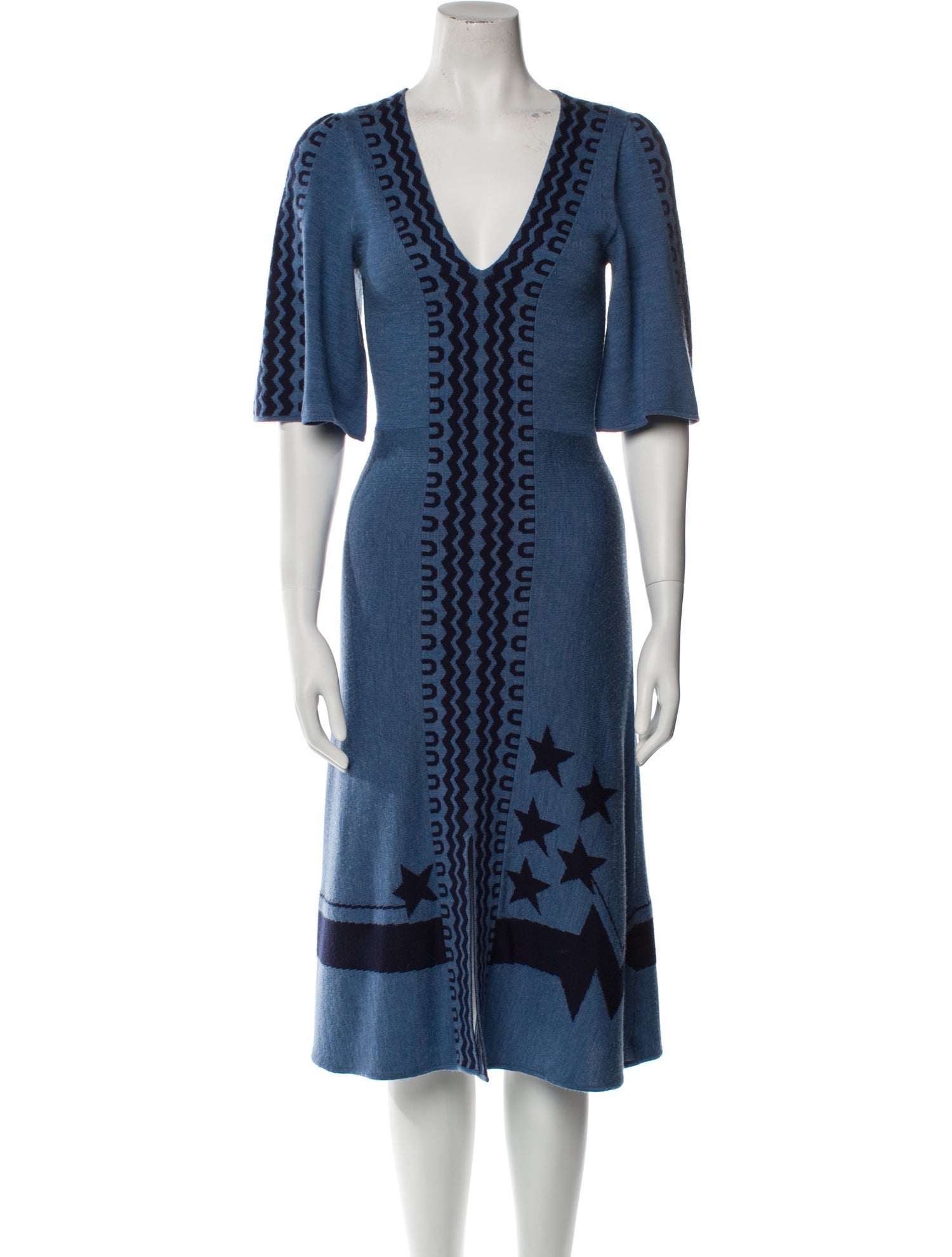 Temperley London Merino Wool Midi Length Dress