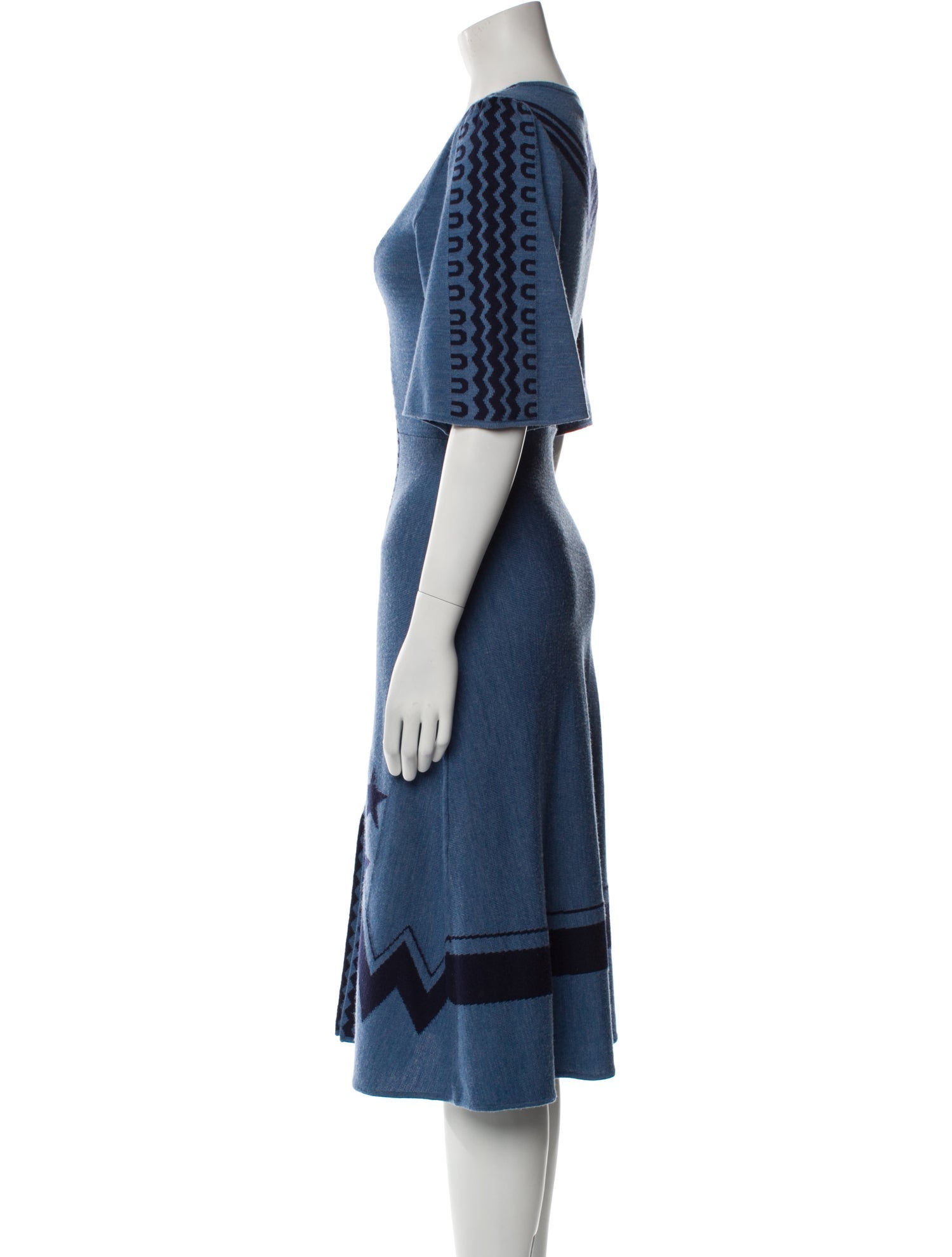 Temperley London Merino Wool Midi Length Dress