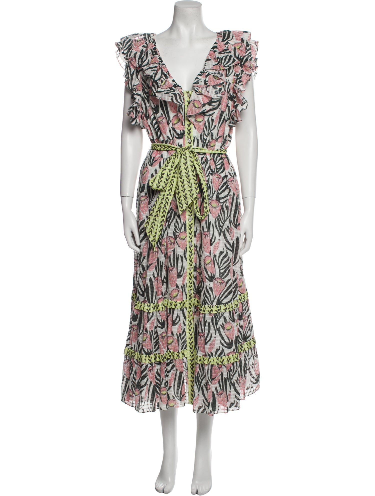 Temperley London Printed Long Dress