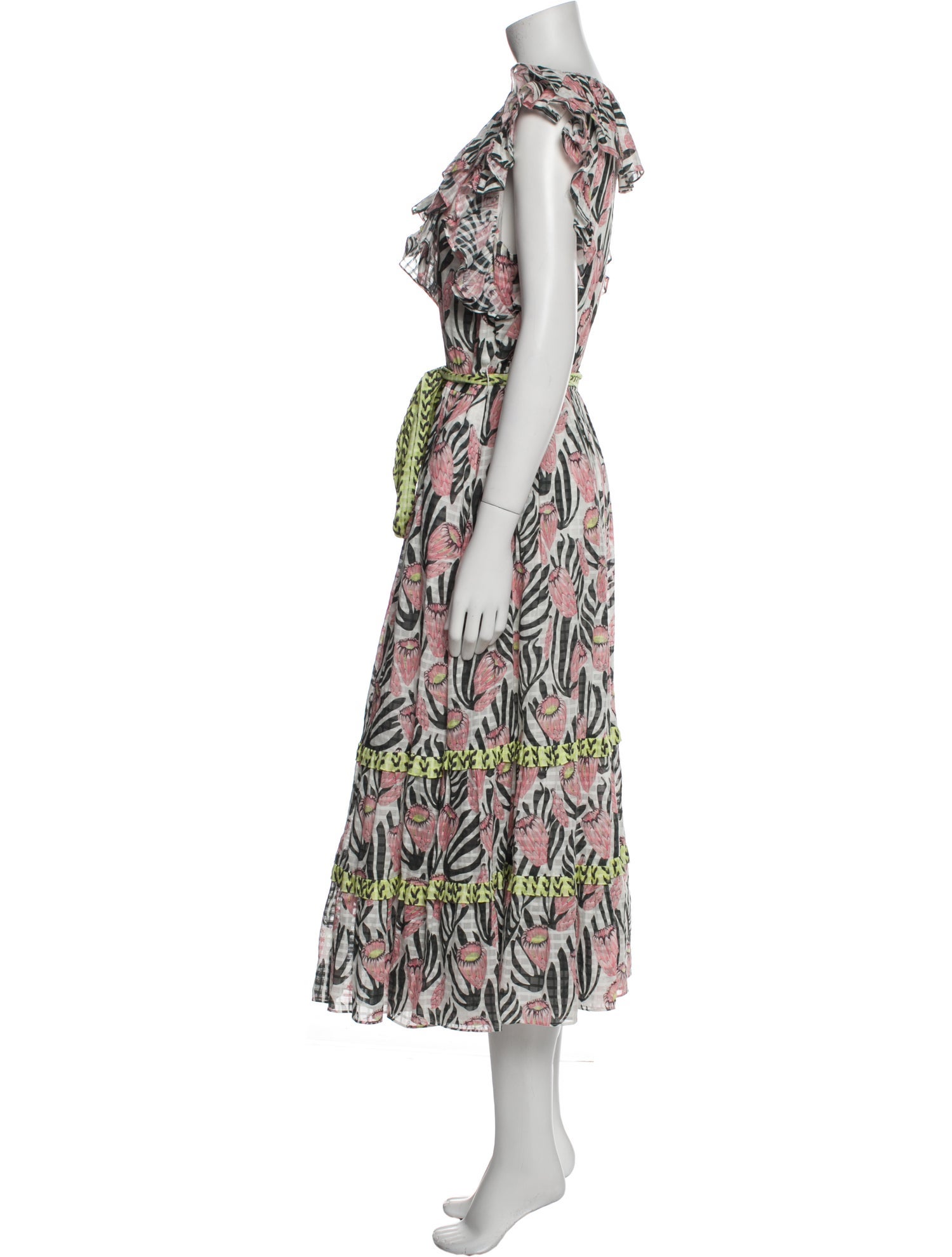 Temperley London Printed Long Dress