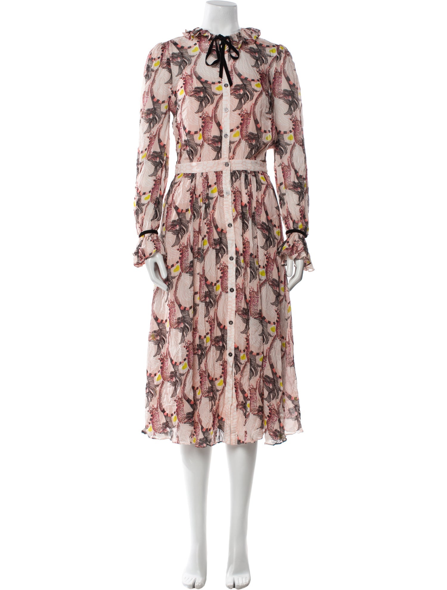 Temperley London Floral Print Long Dress