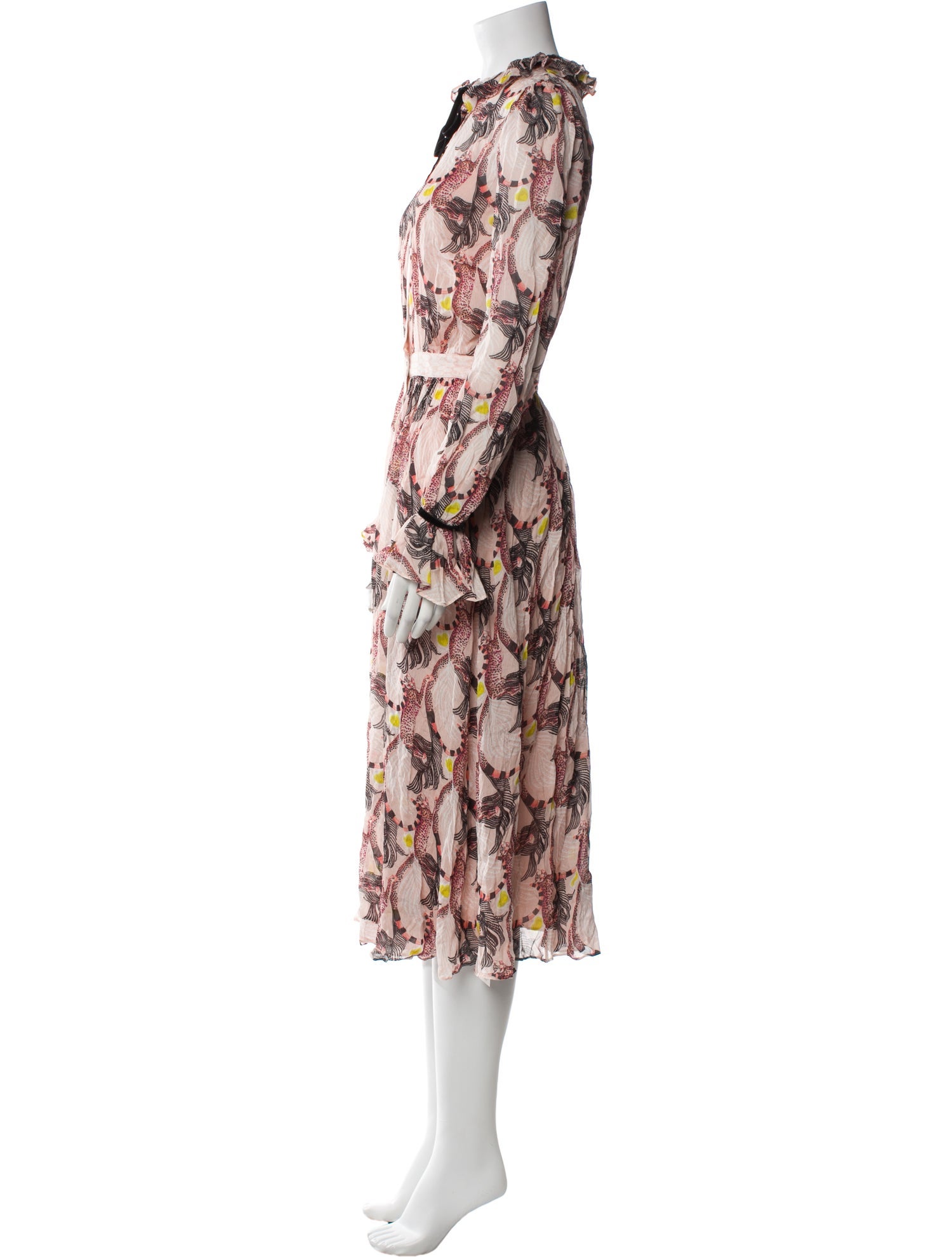 Temperley London Floral Print Long Dress