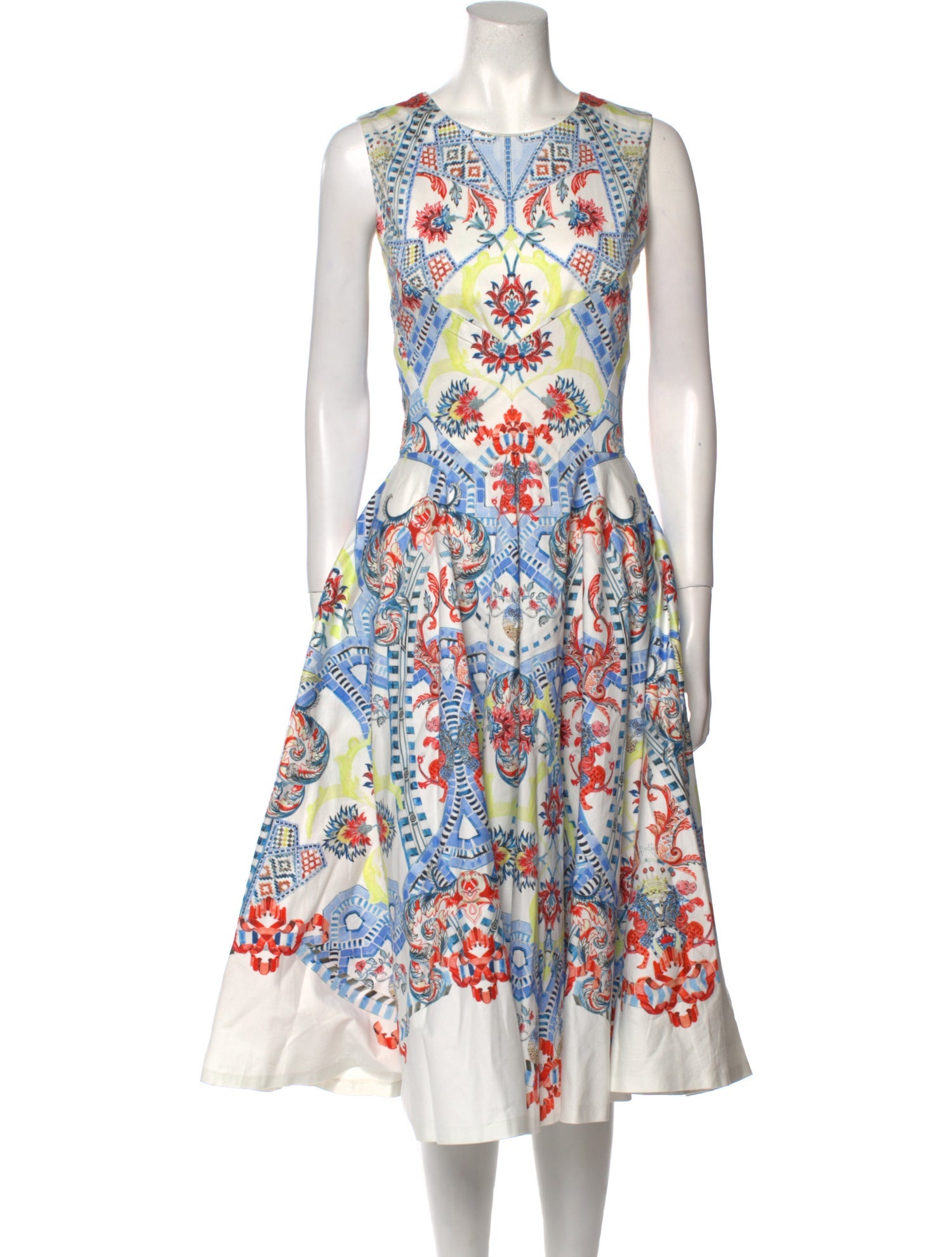 Temperley London Floral Print Midi Length Dress
