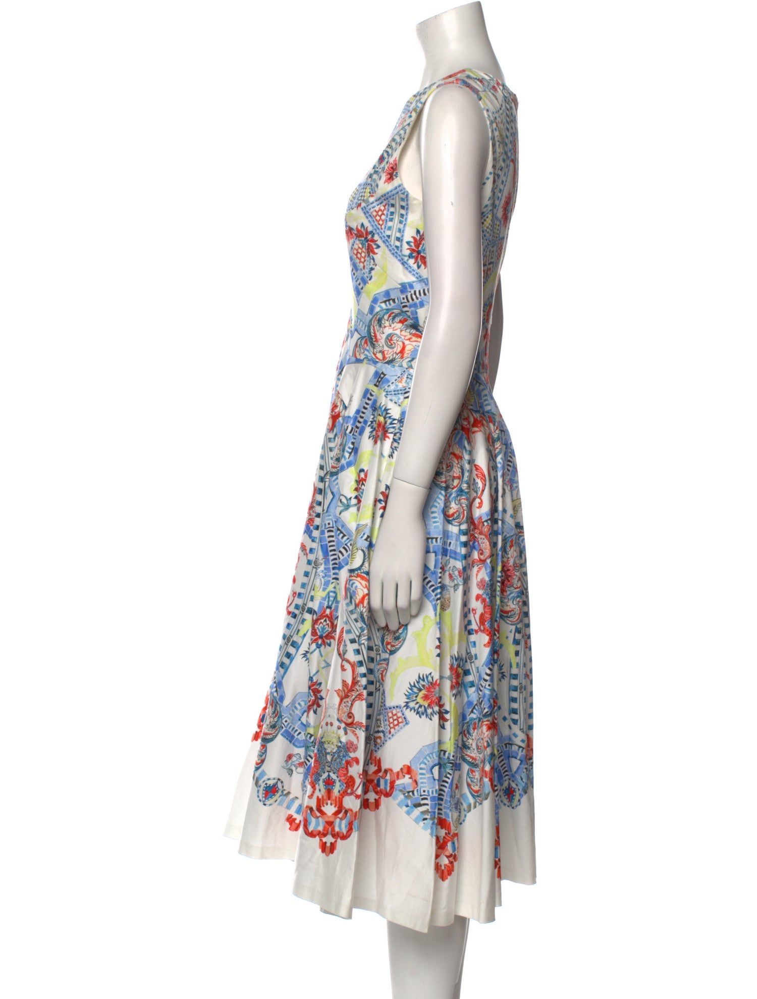 Temperley London Floral Print Midi Length Dress