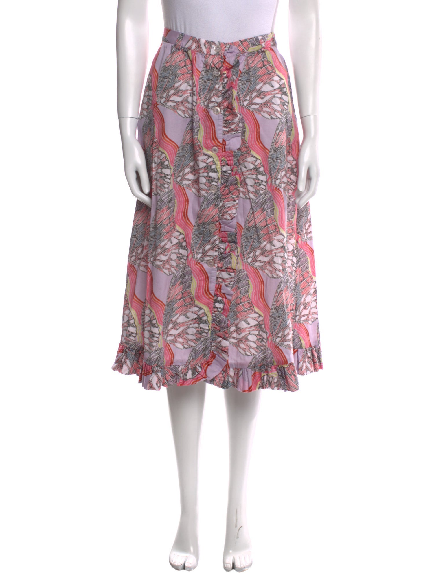 Temperley London Printed Knee-Length Skirt