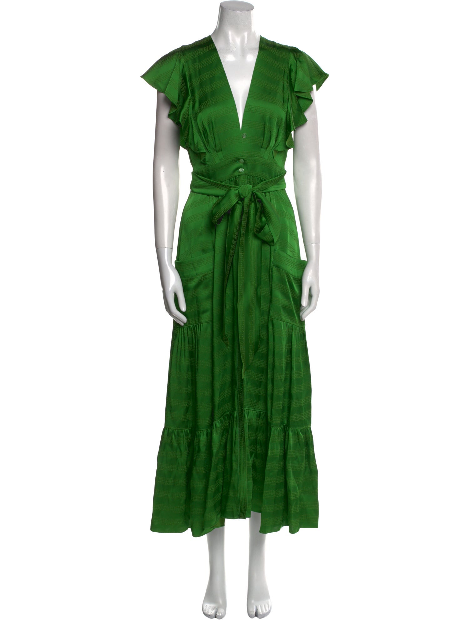 Temperley London V-Neck Long Dress