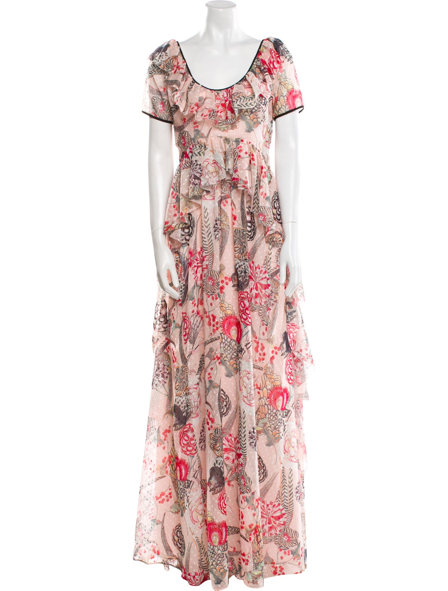Temperley London Floral Print Long Dress