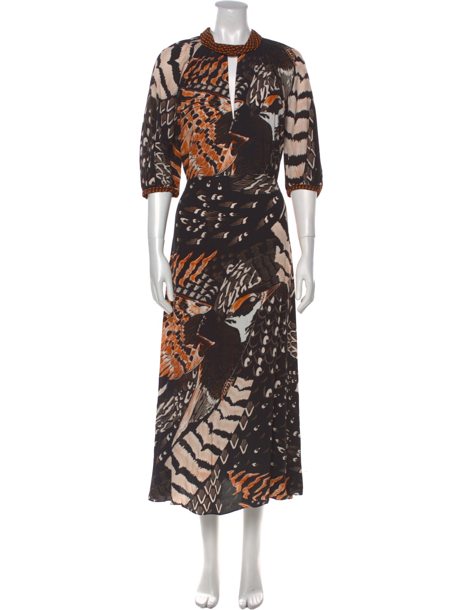 Temperley London Printed Long Dress