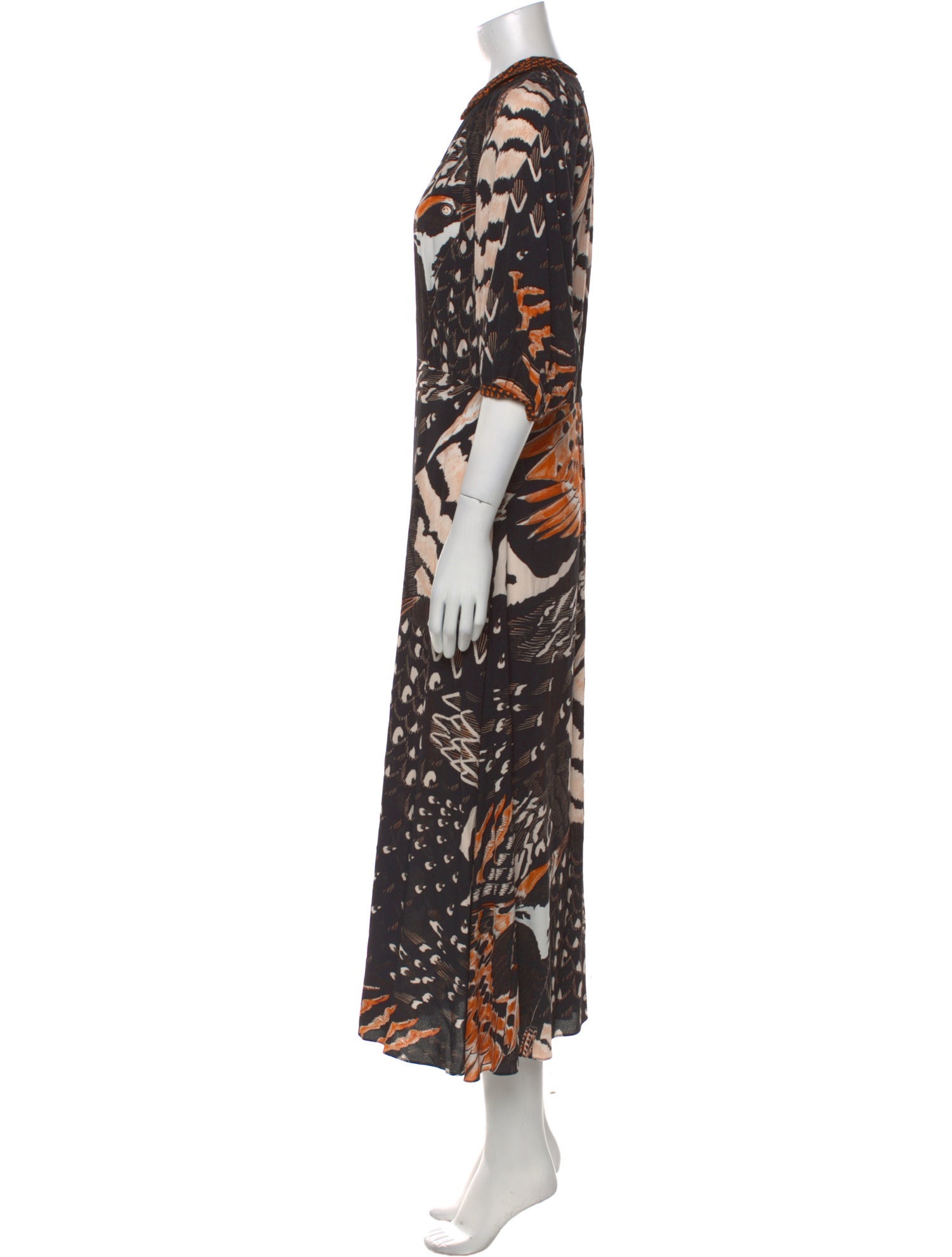 Temperley London Printed Long Dress