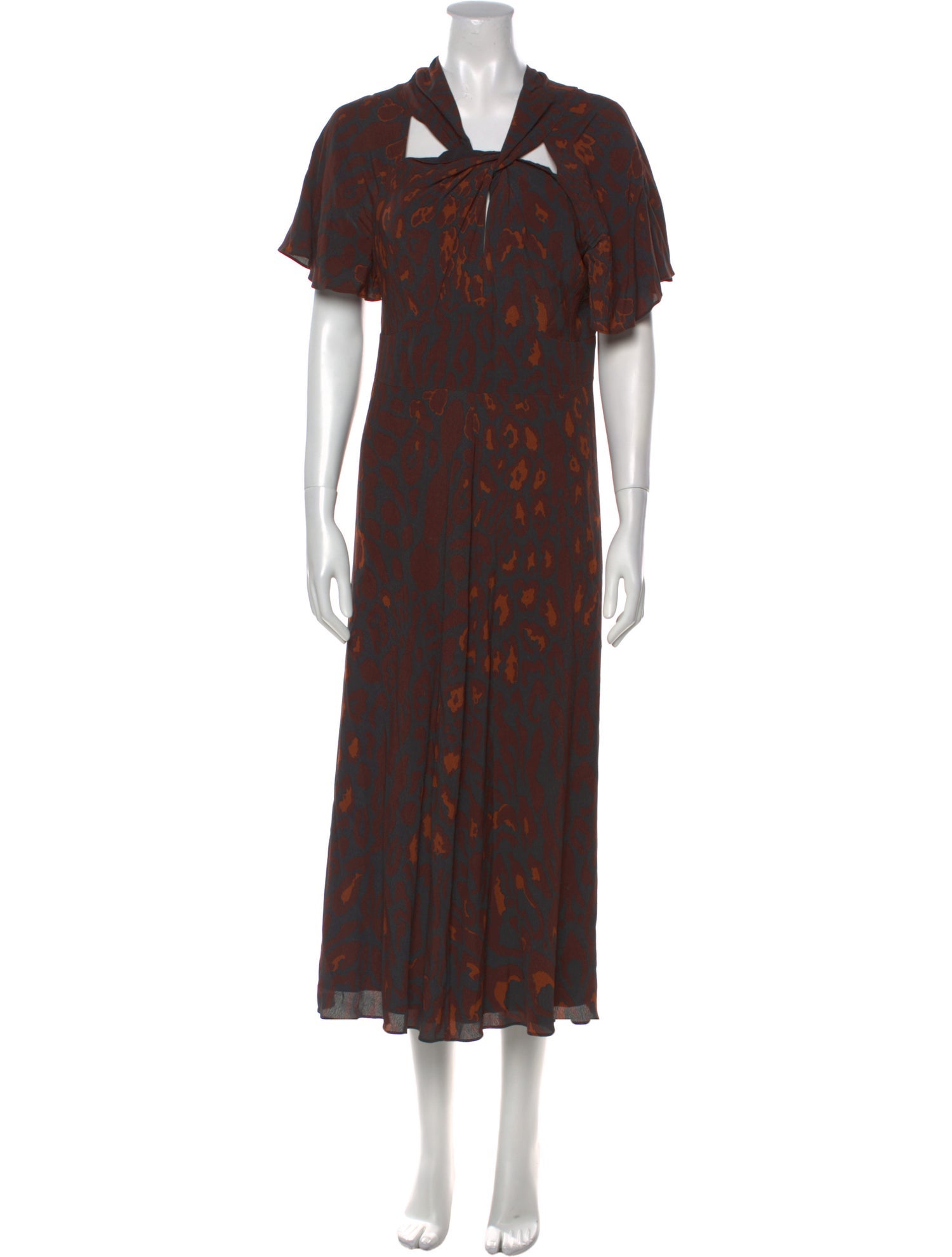 Temperley London Printed Long Dress