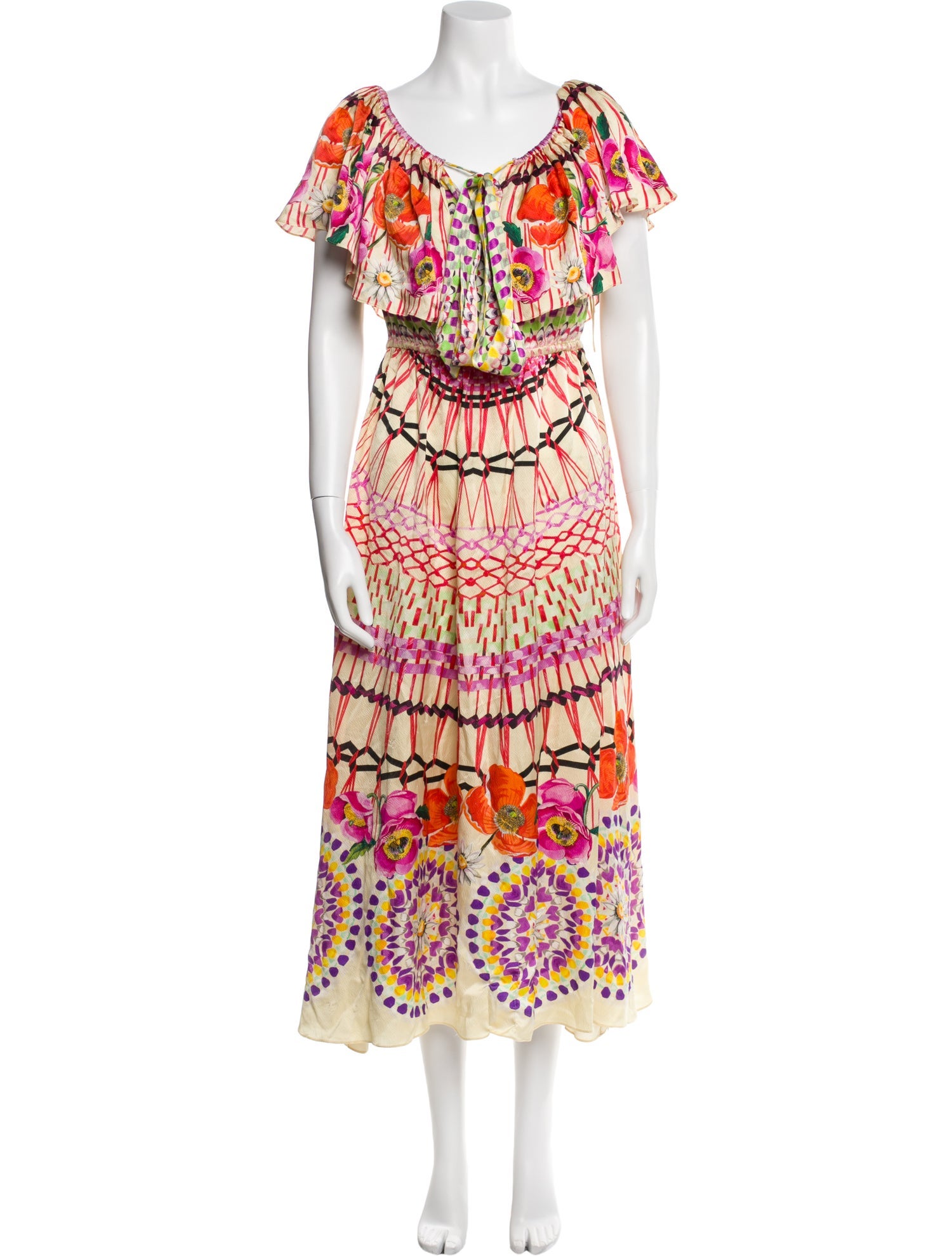 Temperley London Silk Midi Length Dress