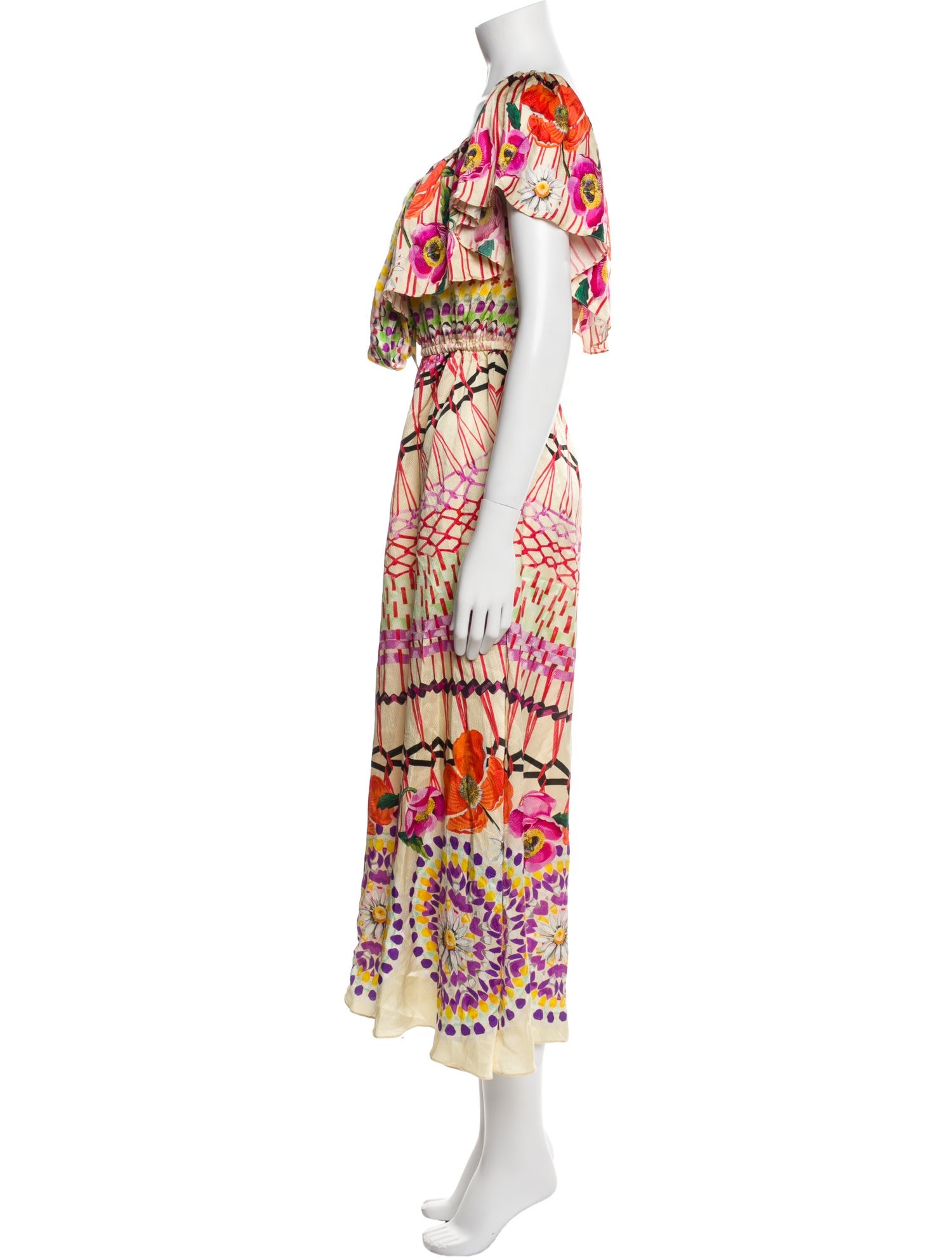 Temperley London Silk Midi Length Dress