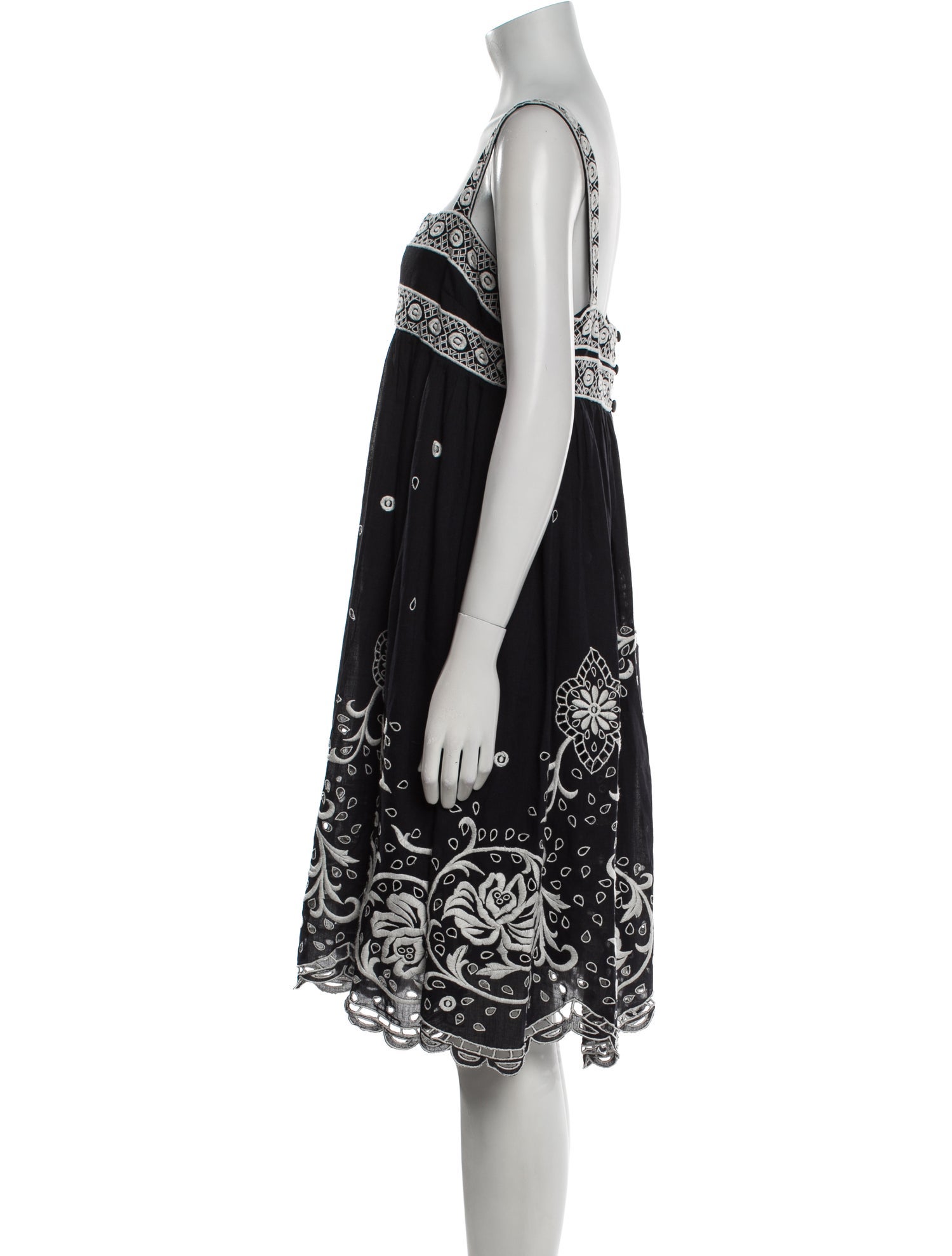 Temperley London Printed Knee-Length Dress