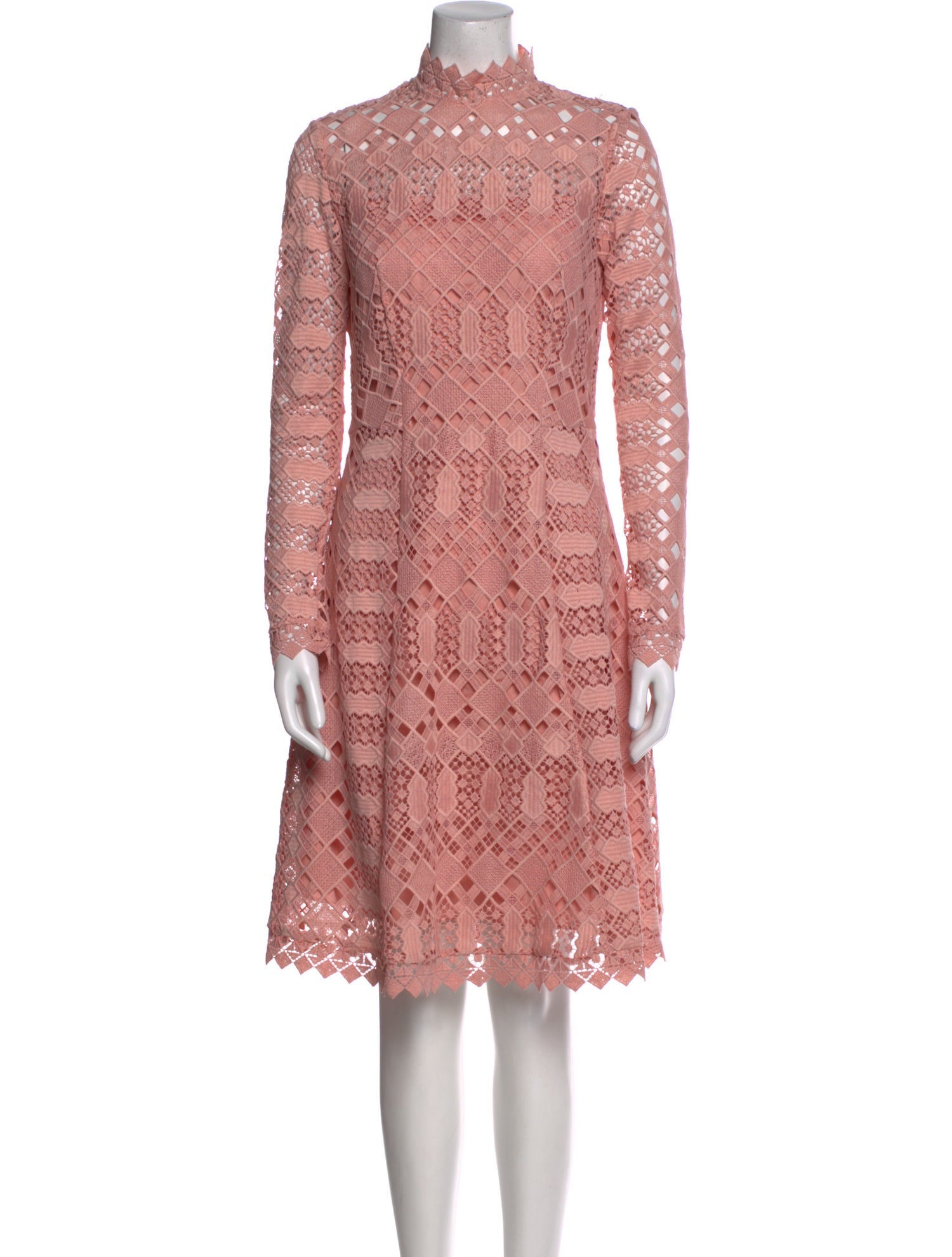 Temperley London Lace Pattern Midi Length Dress